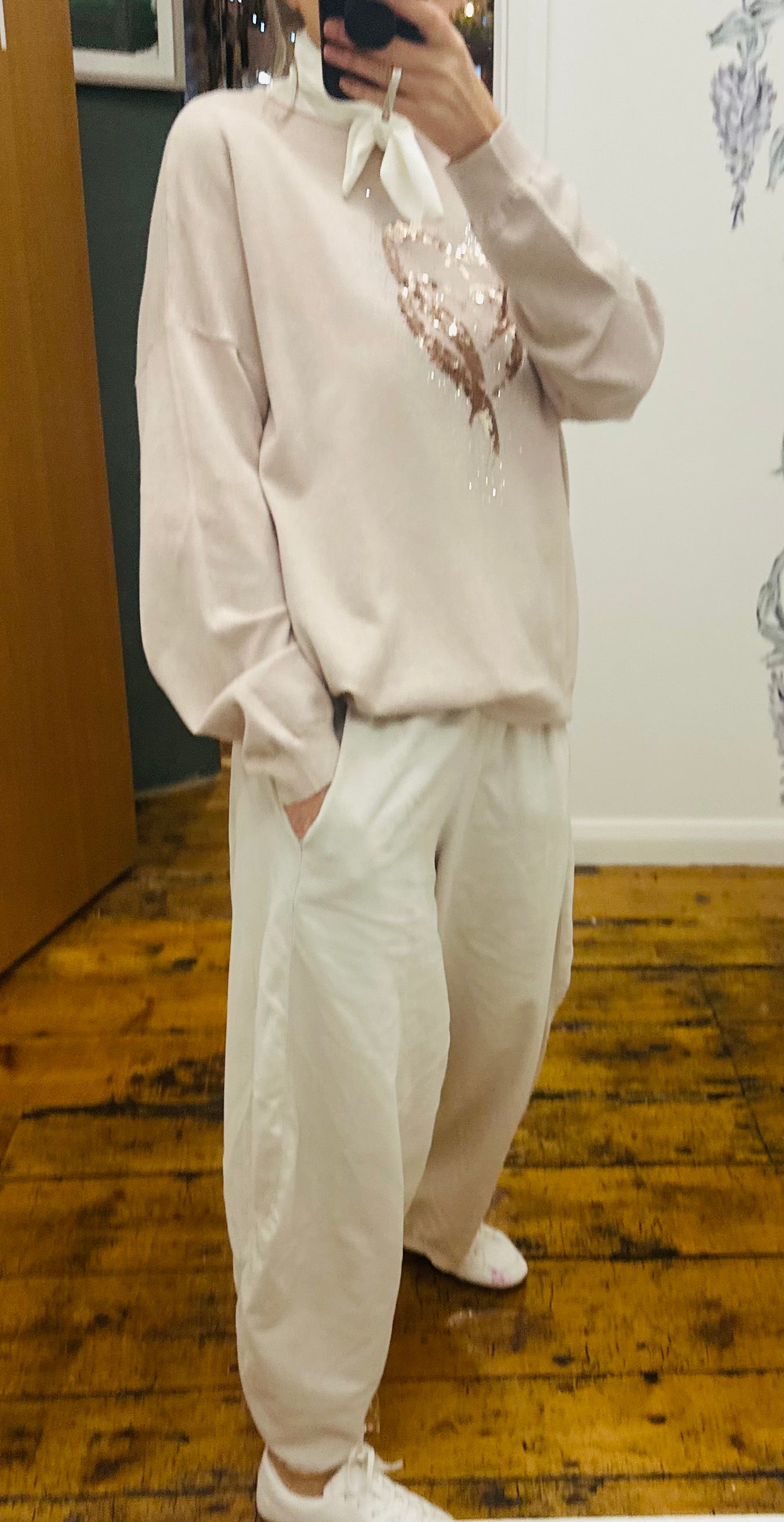 “Sara “ heart sequin jumper