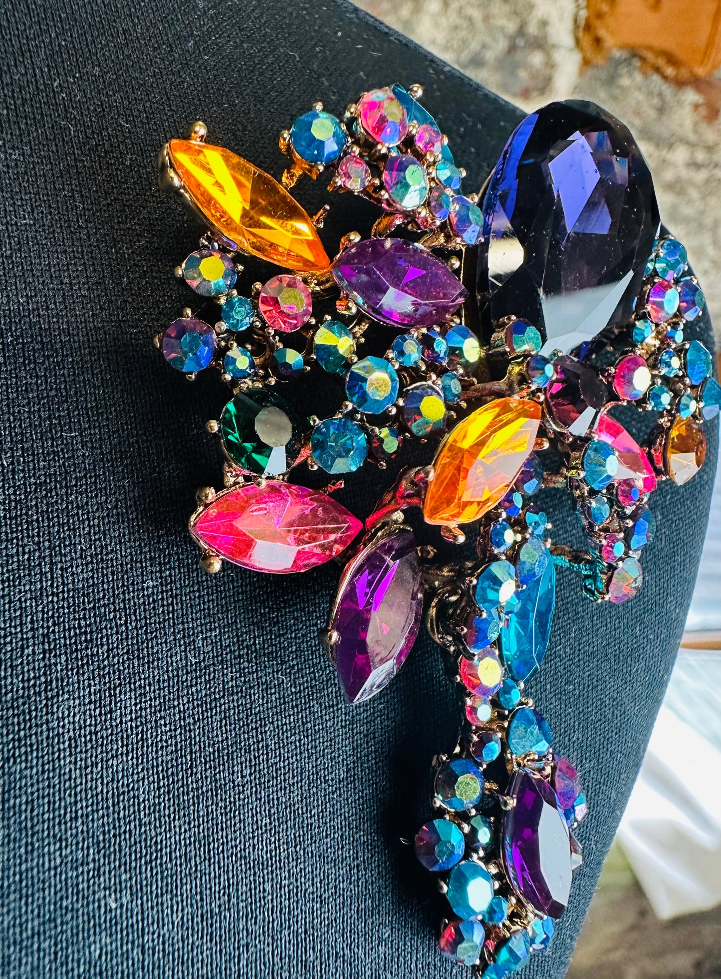 “Bejewelled “ pin brooch