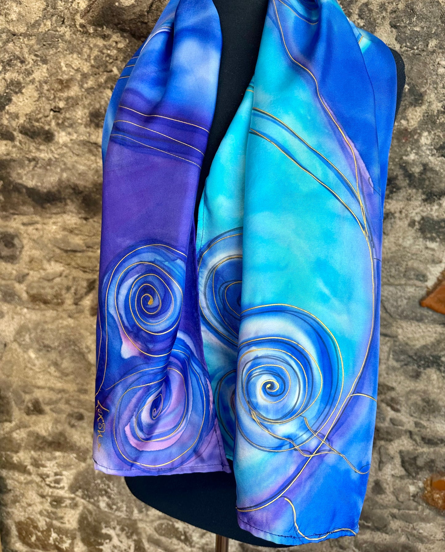 Lorshadesign Handpainted silk scarf collection