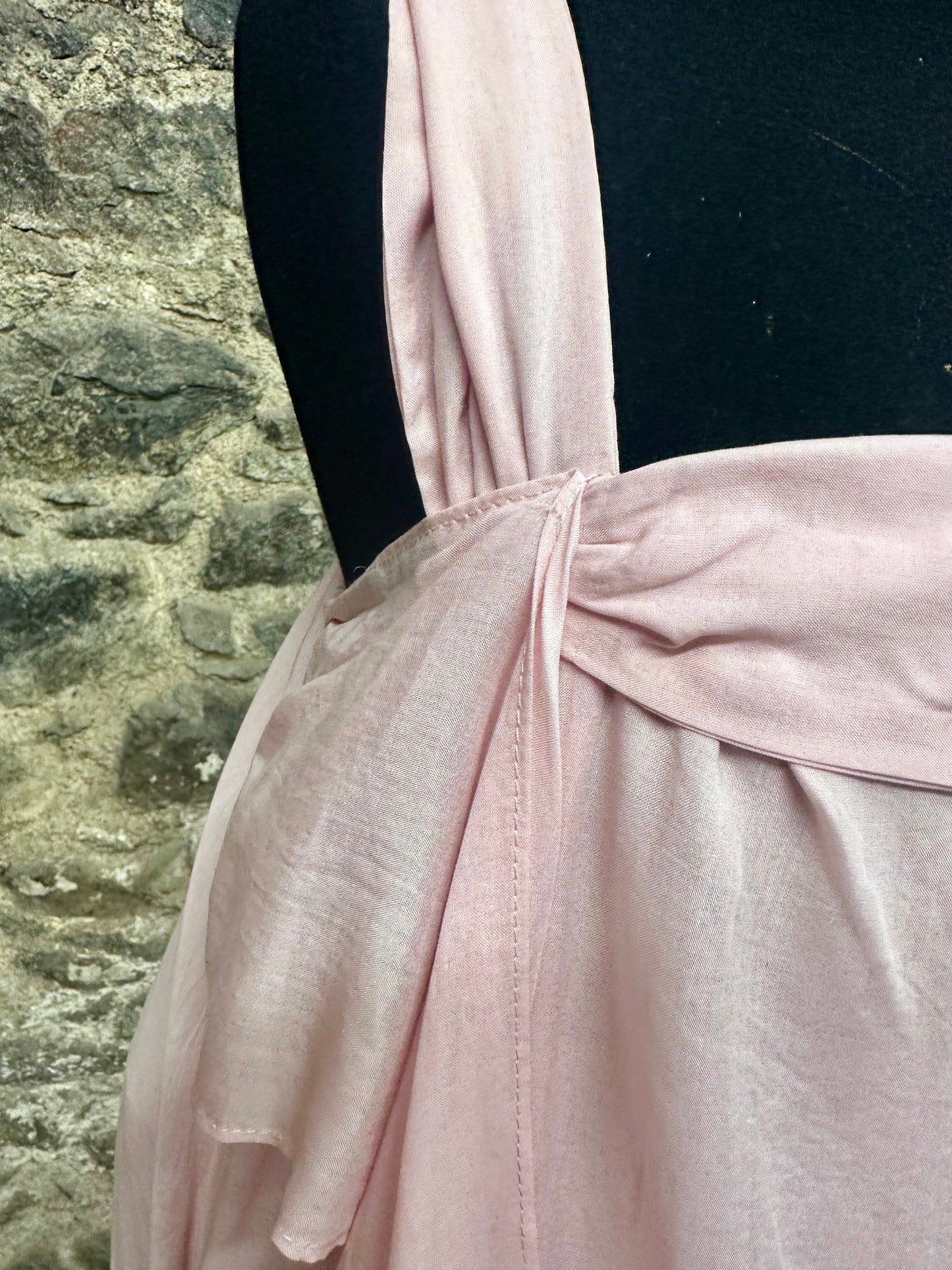 “Marguerite “ blush pink Italian cotton lined dress