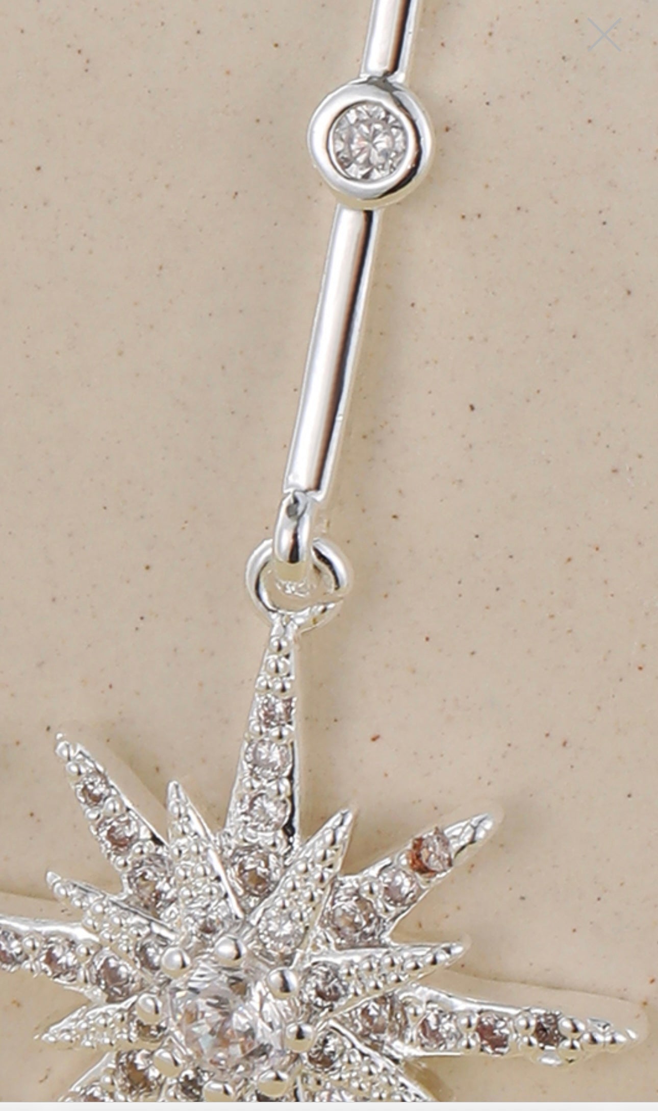 Lorsha statement style star drop earrings ( gift boxed )