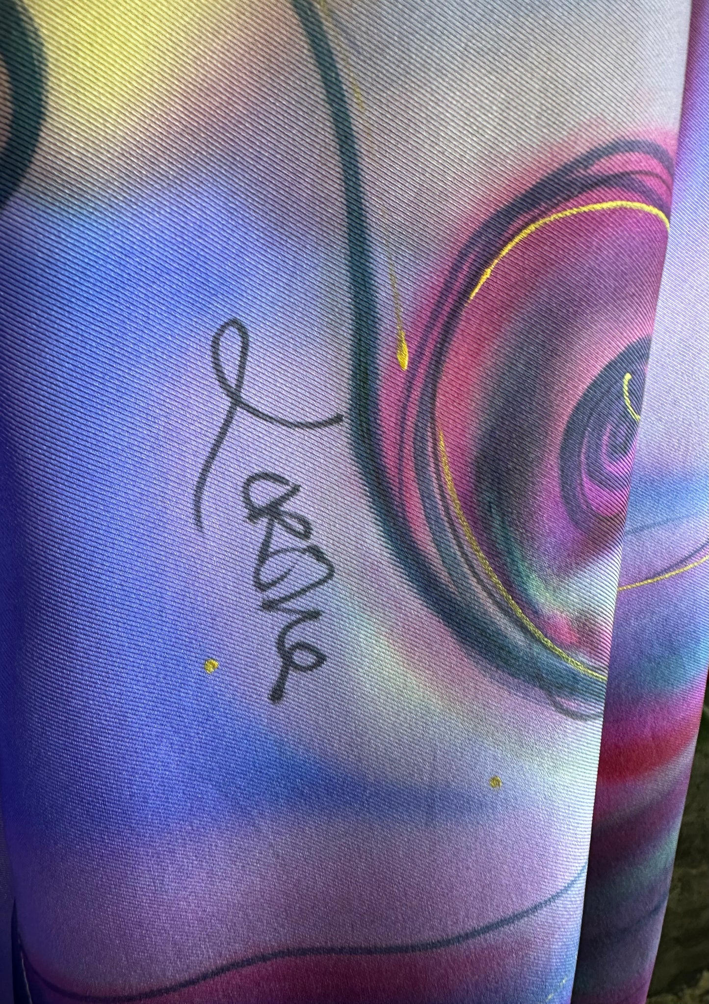 Lorshadesign Handpainted silk scarfs