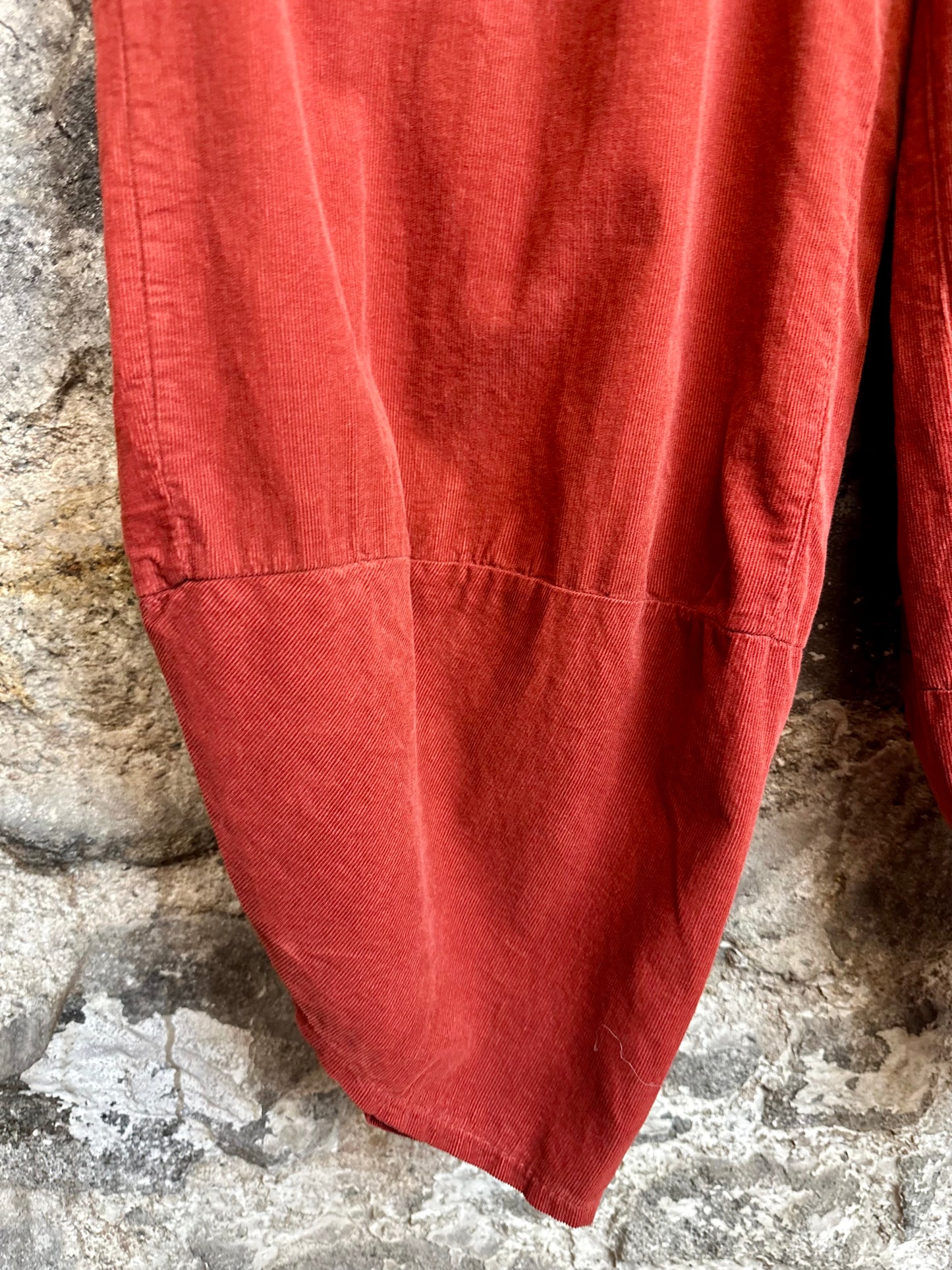 “Toni “ terracotta pin corduroy Italian cullottes