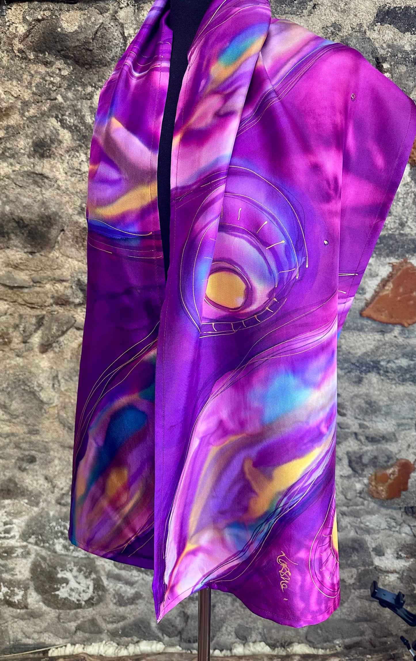 Lorshadesign Handpainted silk scarf collection