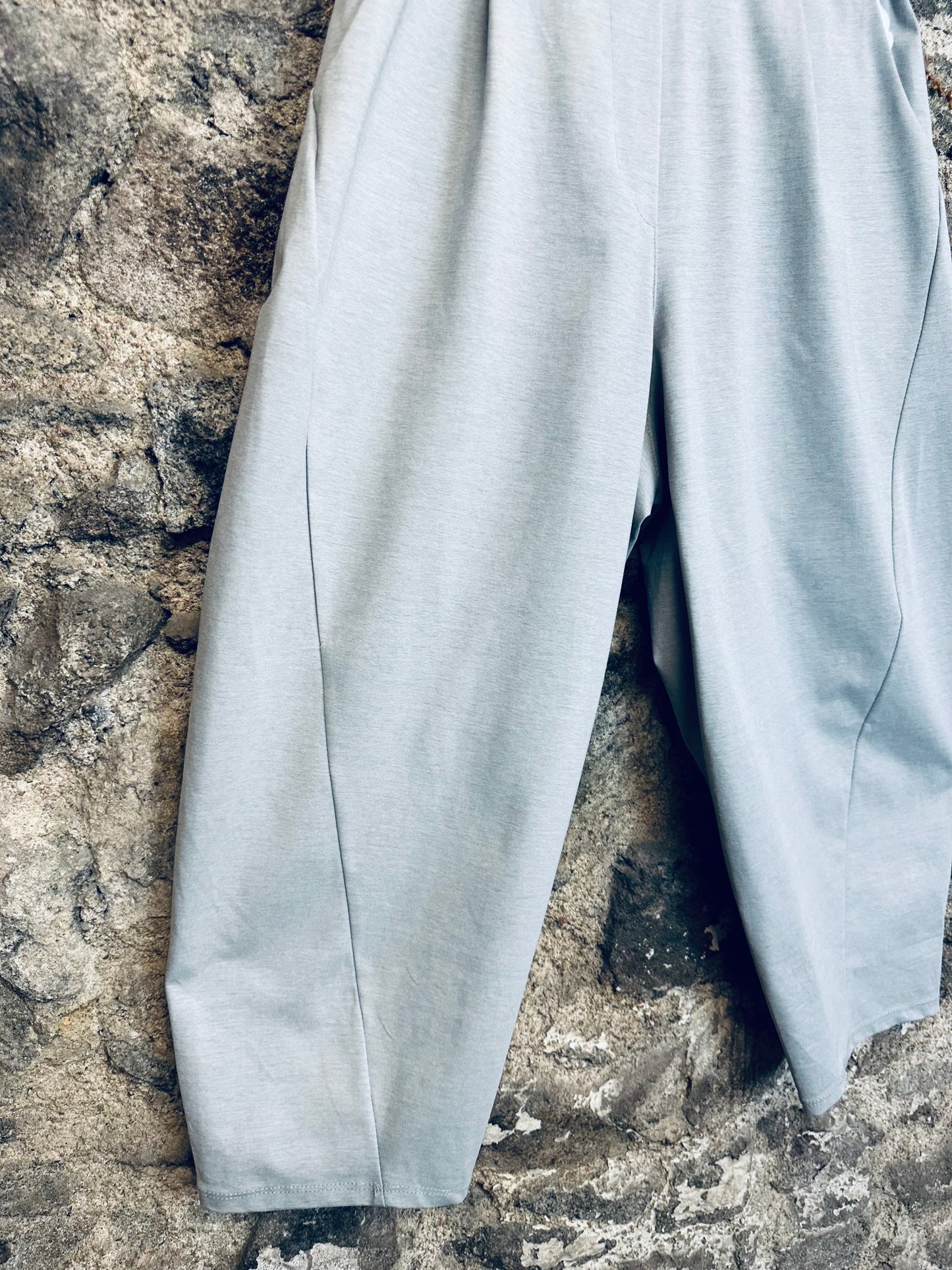 “Lottie” dove grey italian elegant cocoon trouser