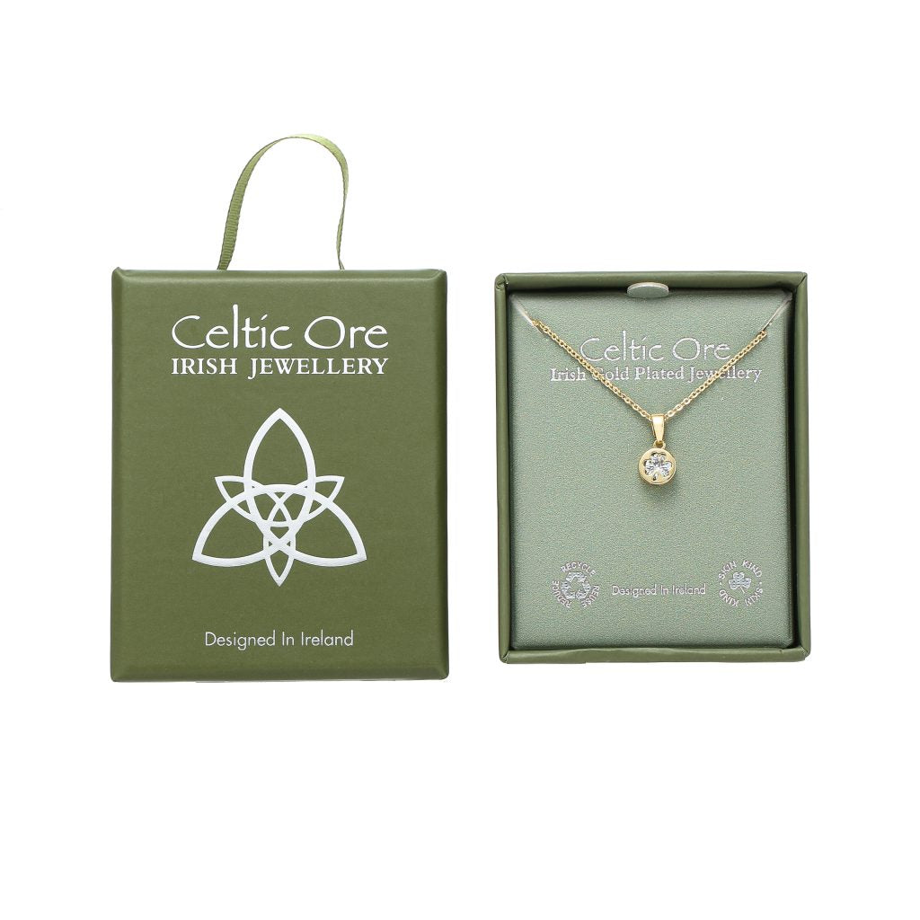 Elegant heritage gold plated Celtic neckpiece