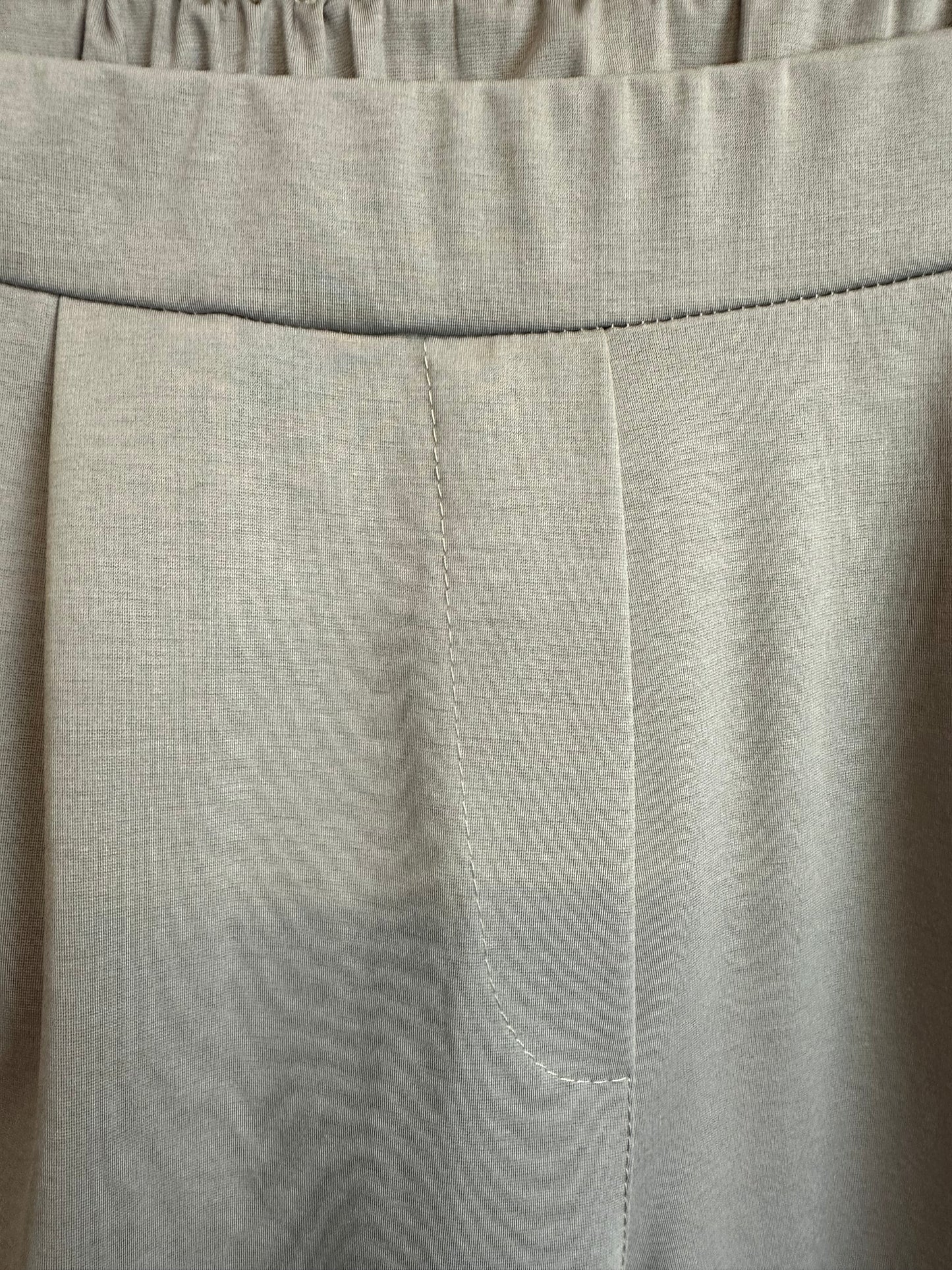 “Lottie “ mocha Italian barrel leg cocoon trouser