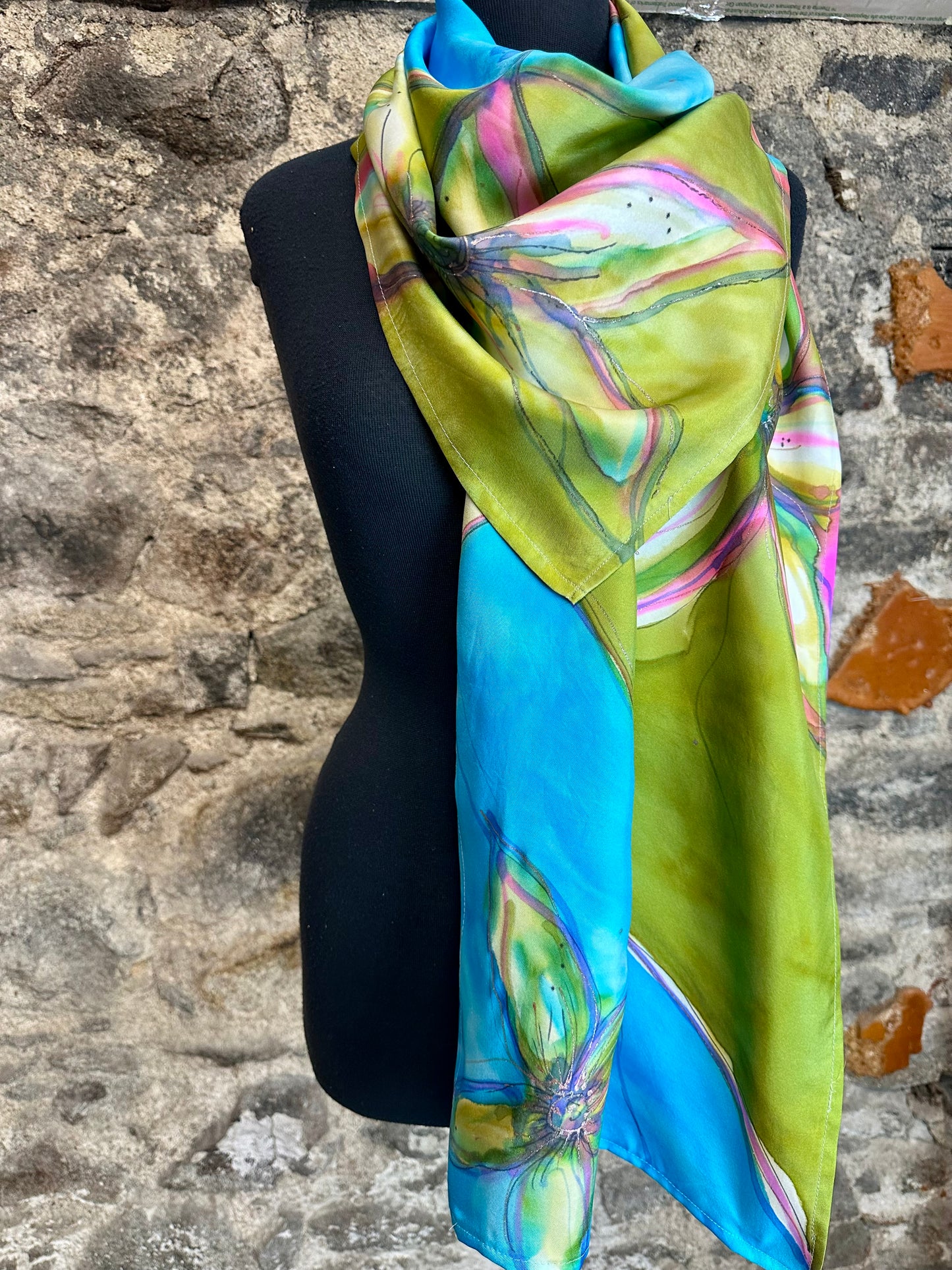 Lorshadesign Handpainted silk scarf collection