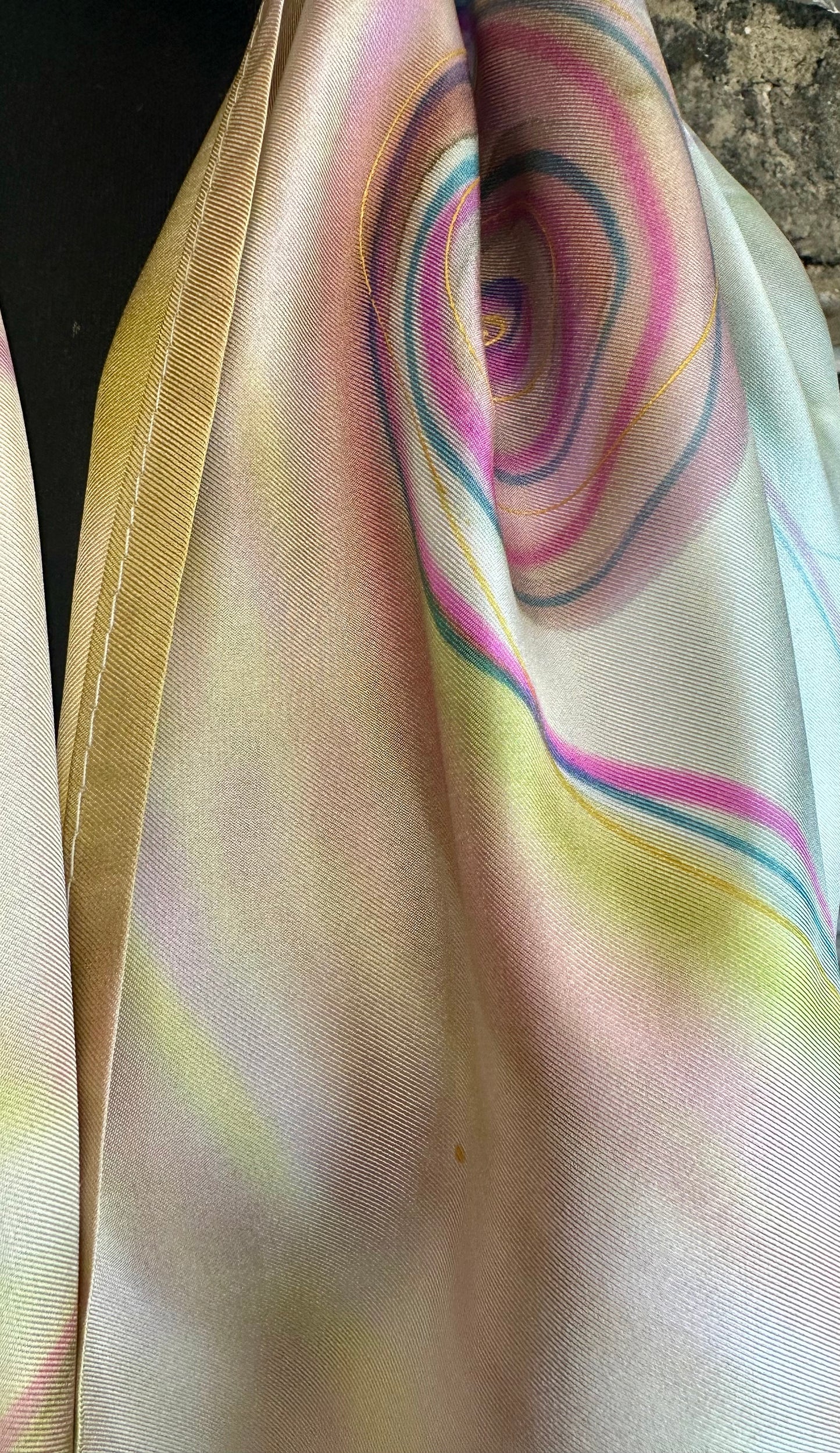 Lorsha Design Handpainted silk scarf collection