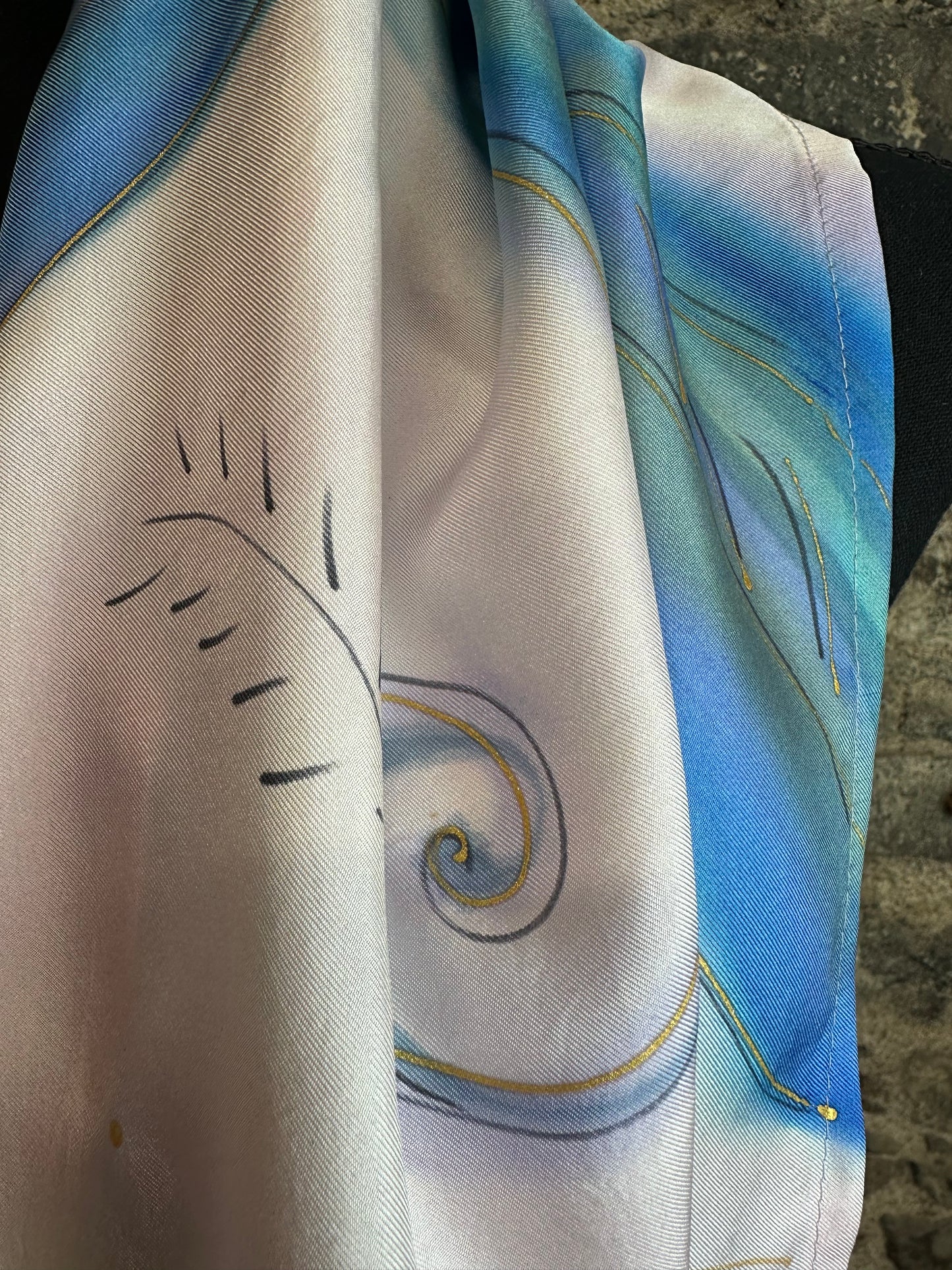 Lorshadesign Handpainted silk scarf collection
