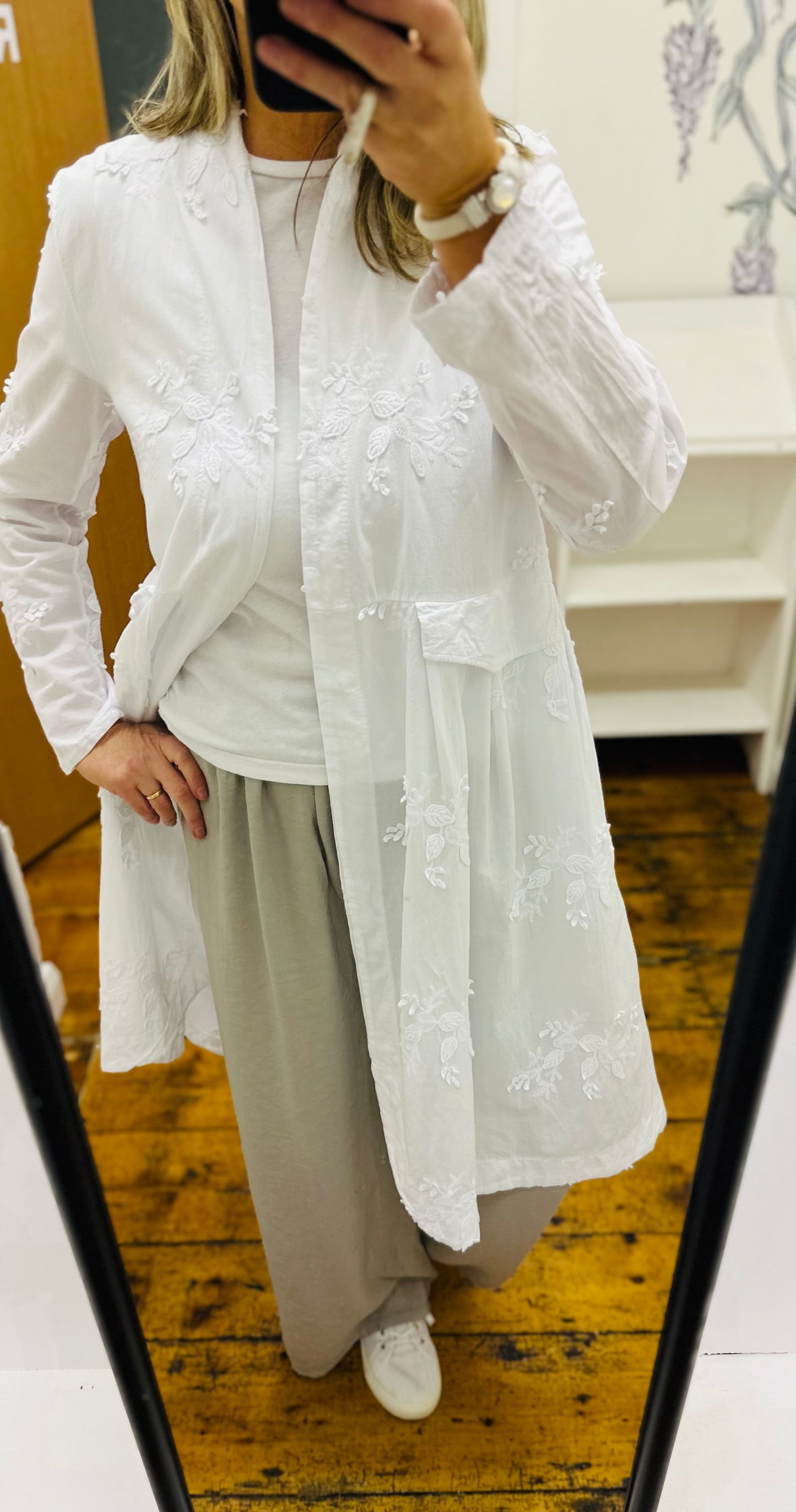“Marianne “ mocha Italian crossover tunic 2 piece