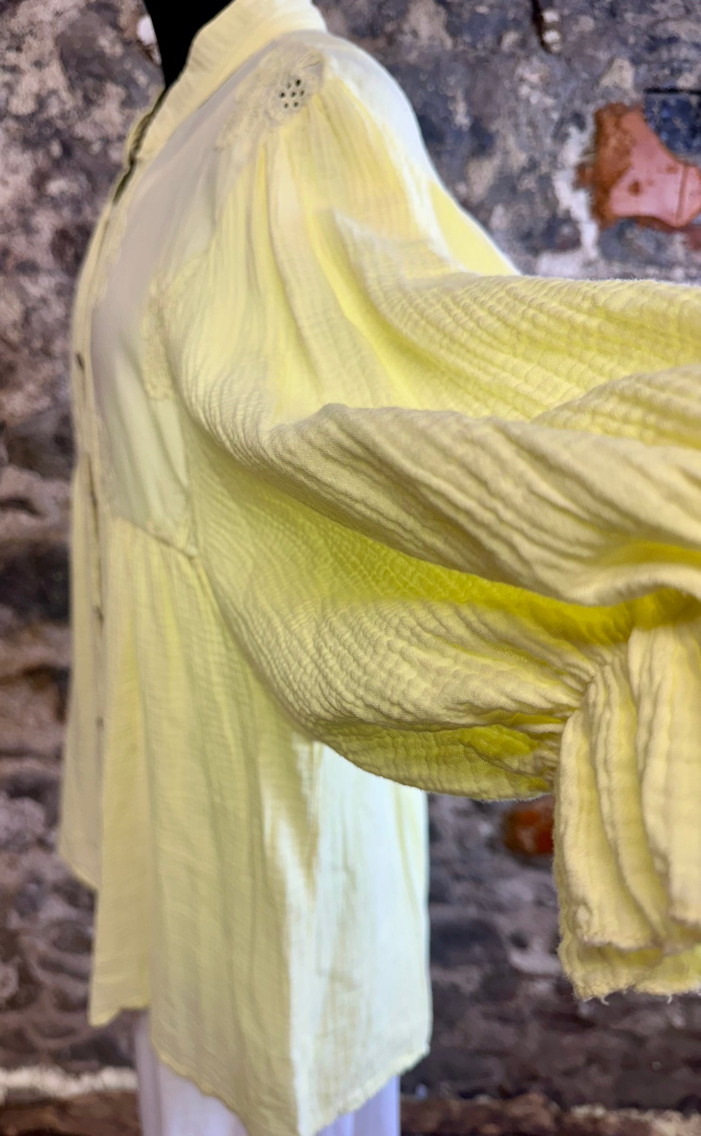 “Harriet “ lemon Italian tunic