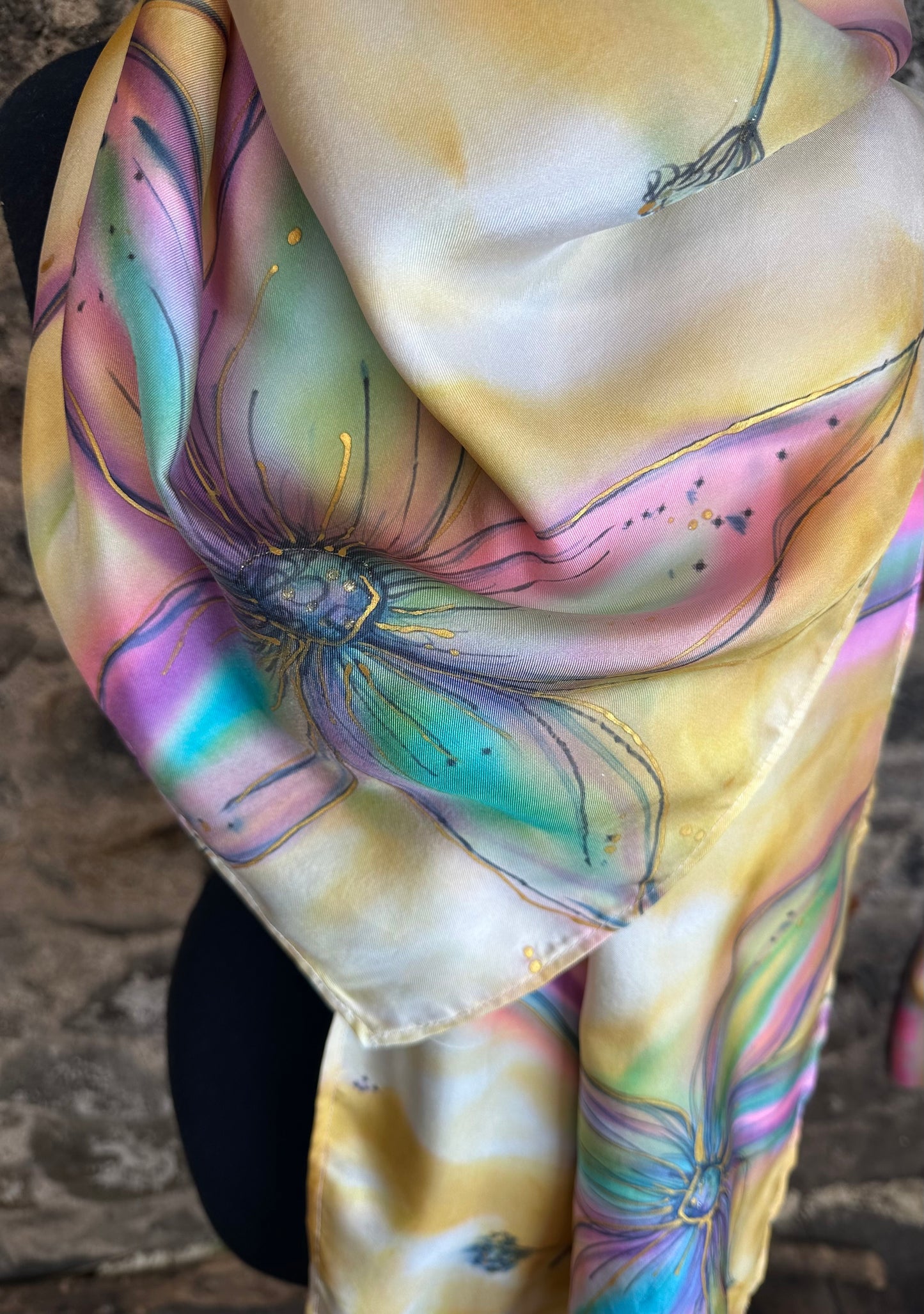 Lorshadesign Handpainted silk scarf collection