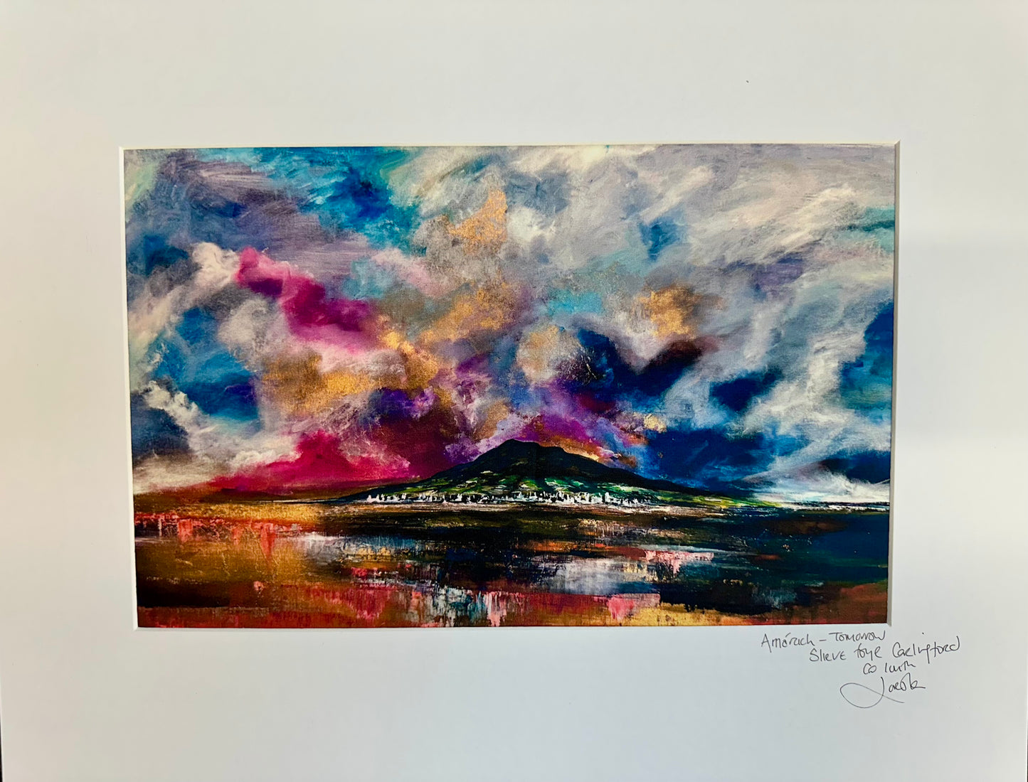 “Amárach “tomorrow Slieve Foye carlingford county Louth unframed