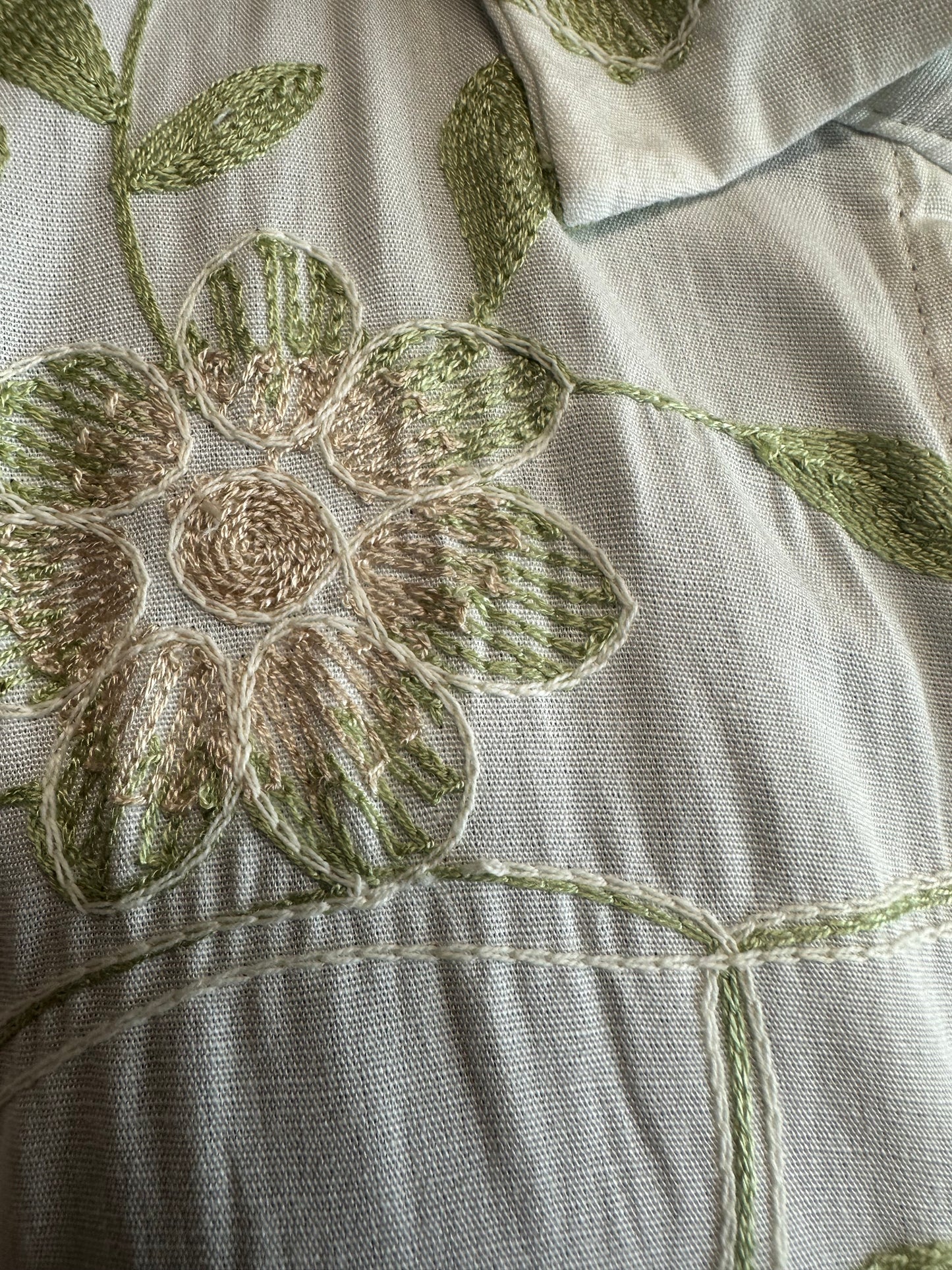 “Victoria” embellished embroidered Italian dress shirt