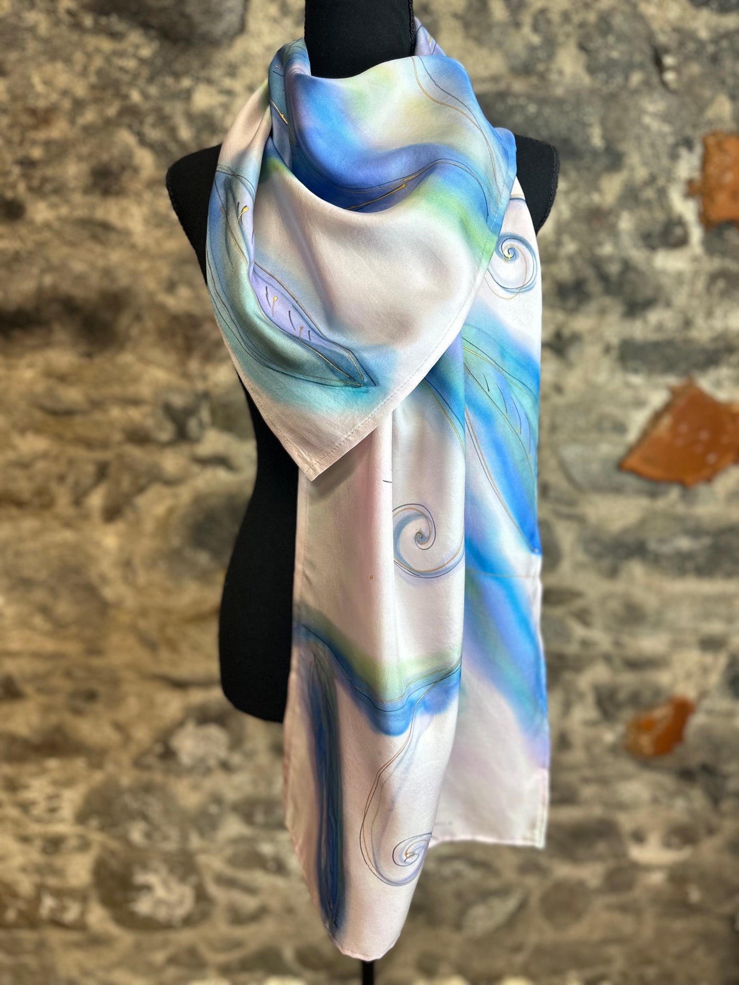 Lorshadesign Handpainted silk scarf collection