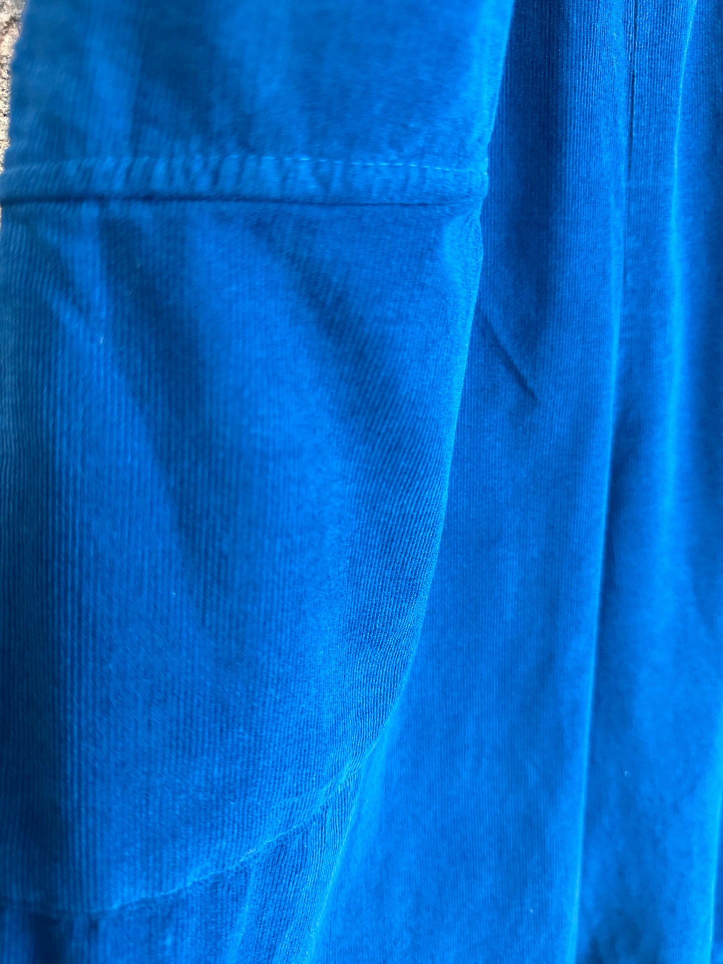 “Toni “ petrol blue Italian needle corduroy cocoon cullottes