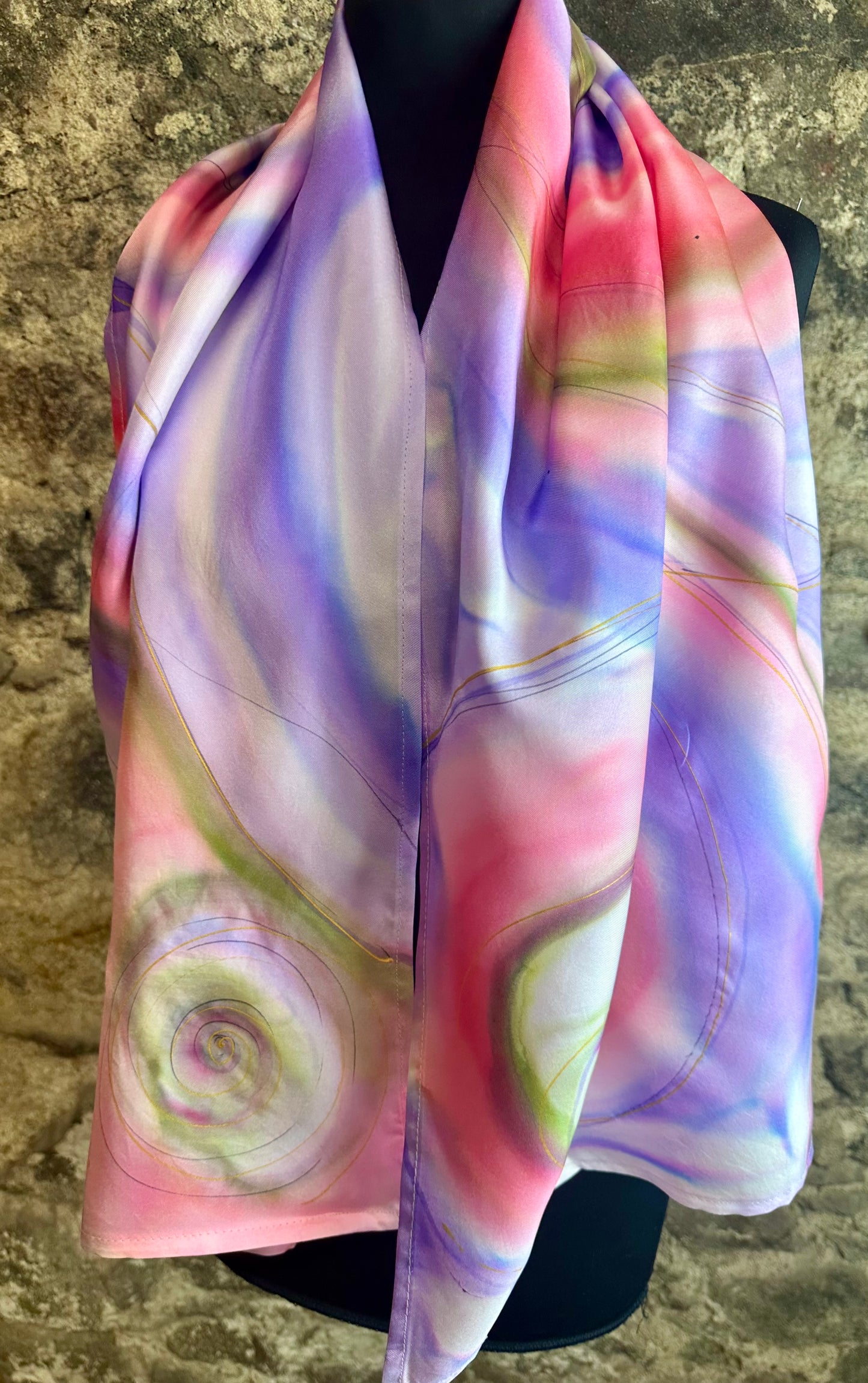 Lorshadesign Handpainted silk scarf collection