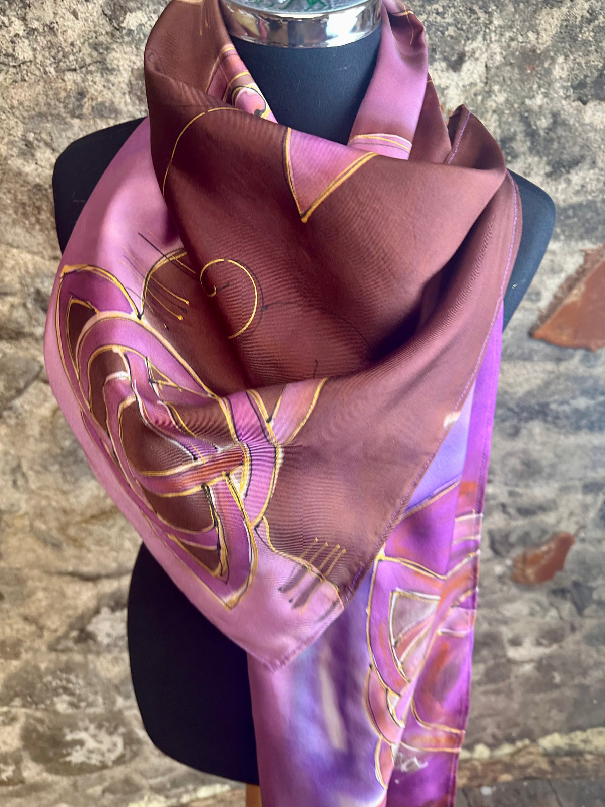 Lorsha Handpainted silk scarfs
