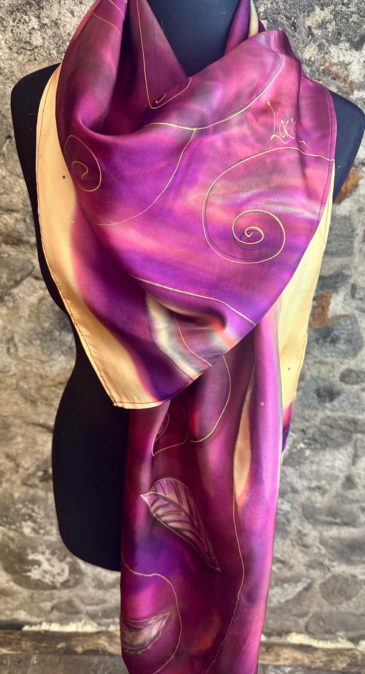 Lorsha Handpainted silk scarfs