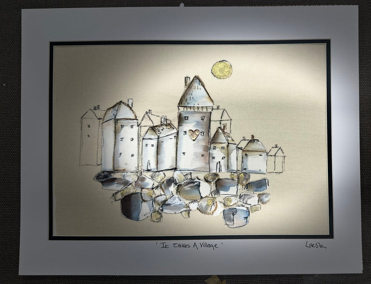 “lorsha silk on linen framed collection"