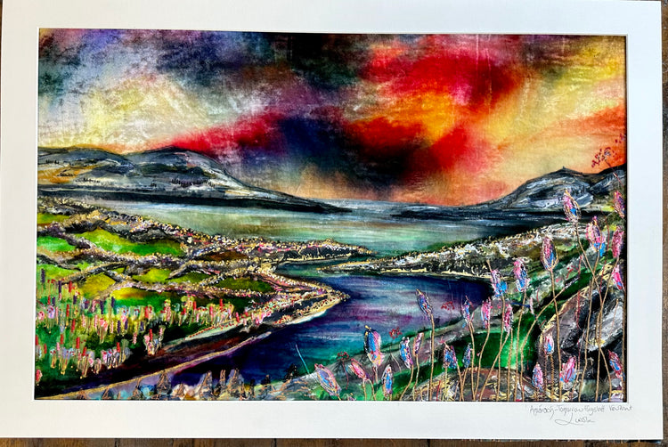 lorsha original hand painted Landscape Art