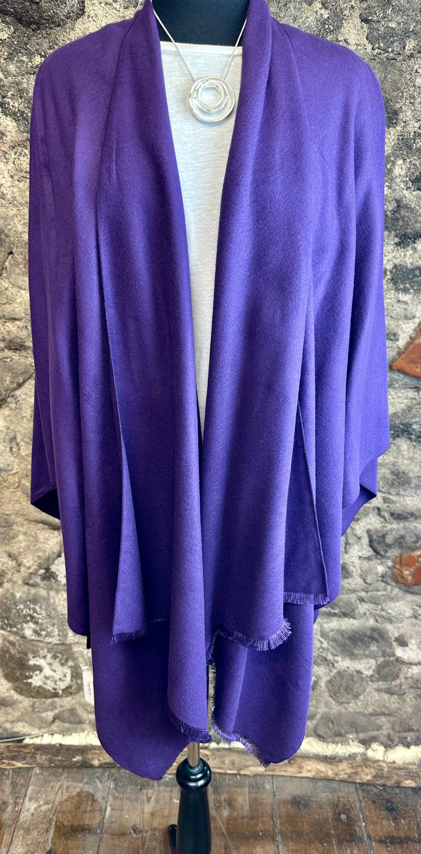“Viola “violet soft elegant cape wrap