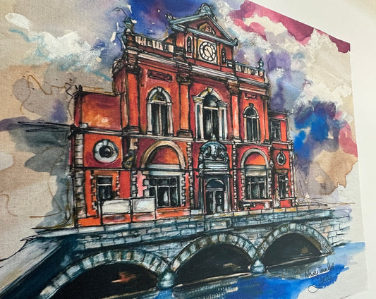 “Newry town hall “ Ltd edition print collection framed