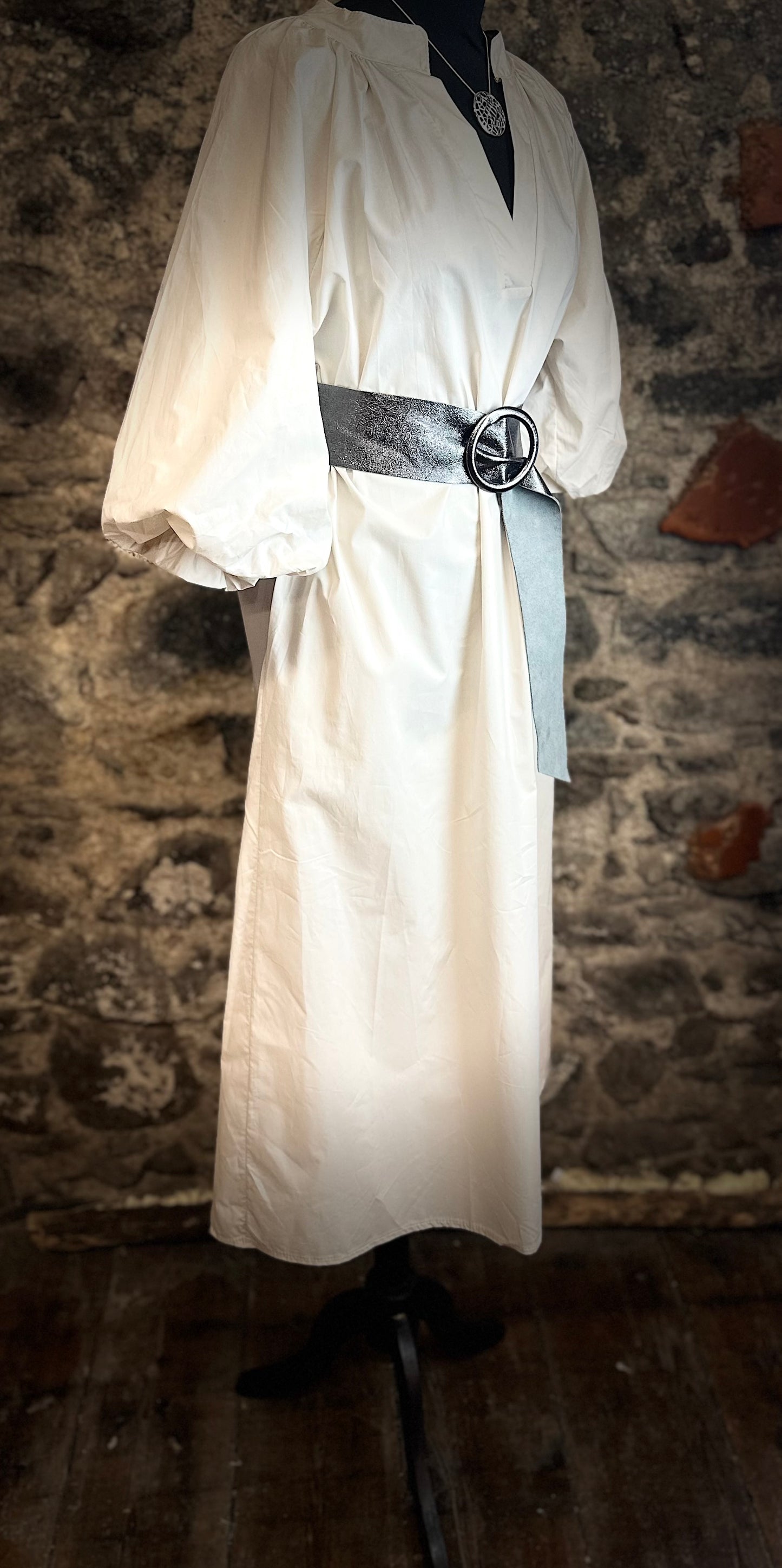 “Steffi “ buttermilk cream italian cotton tunic