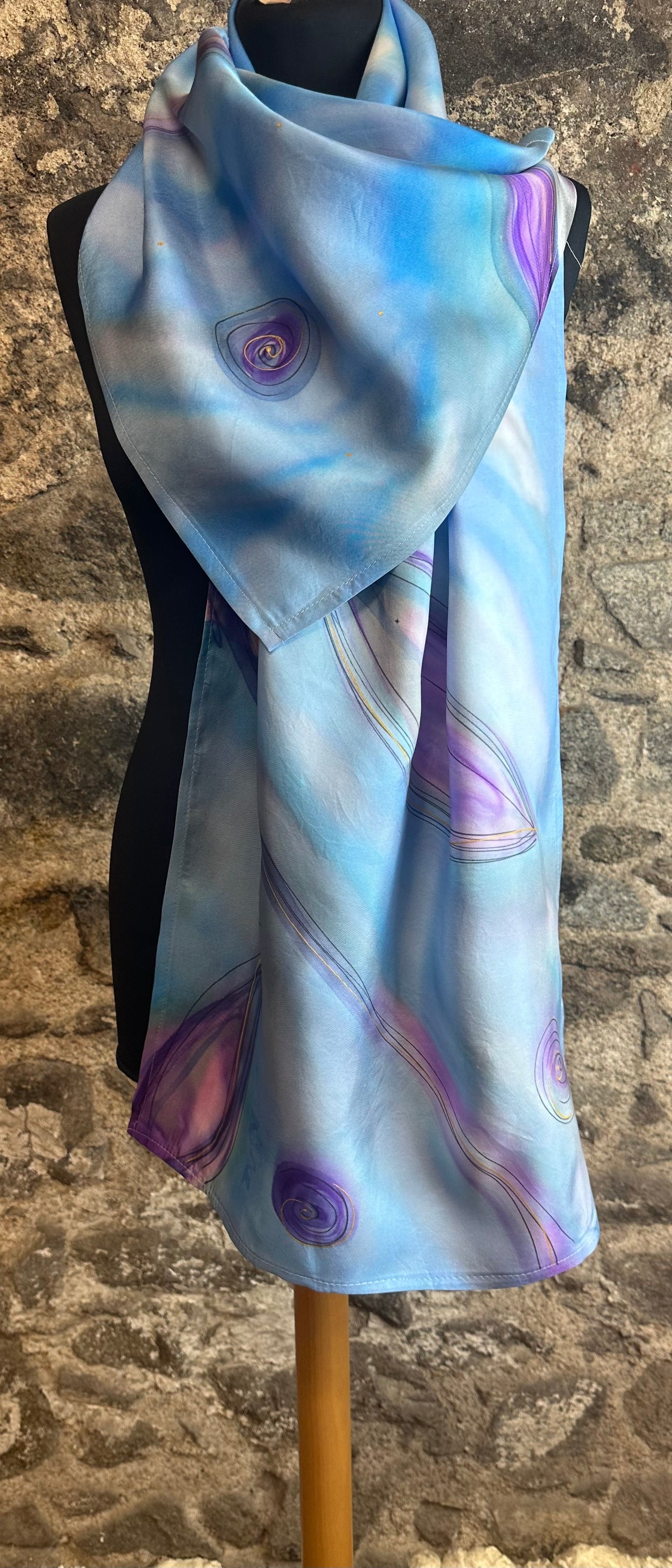 Lorshadesign Handpainted silk scarfs