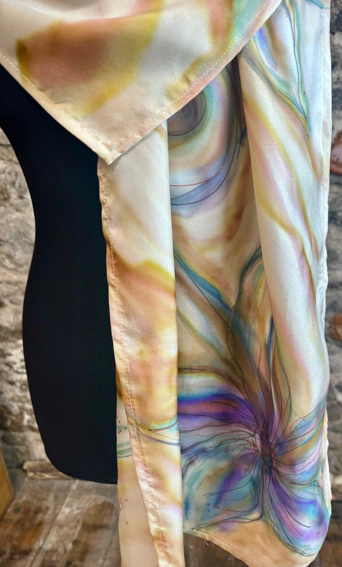 Lorshadesign Handpainted silk scarfs
