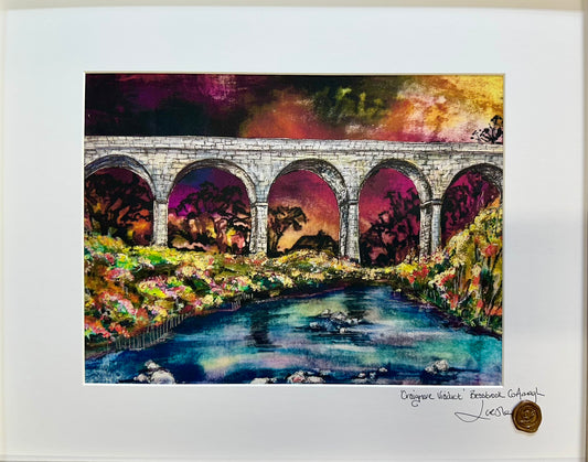 “Craigmore viaduct “ bessbrook County Armagh Ltd edition UNFRAMED print collection