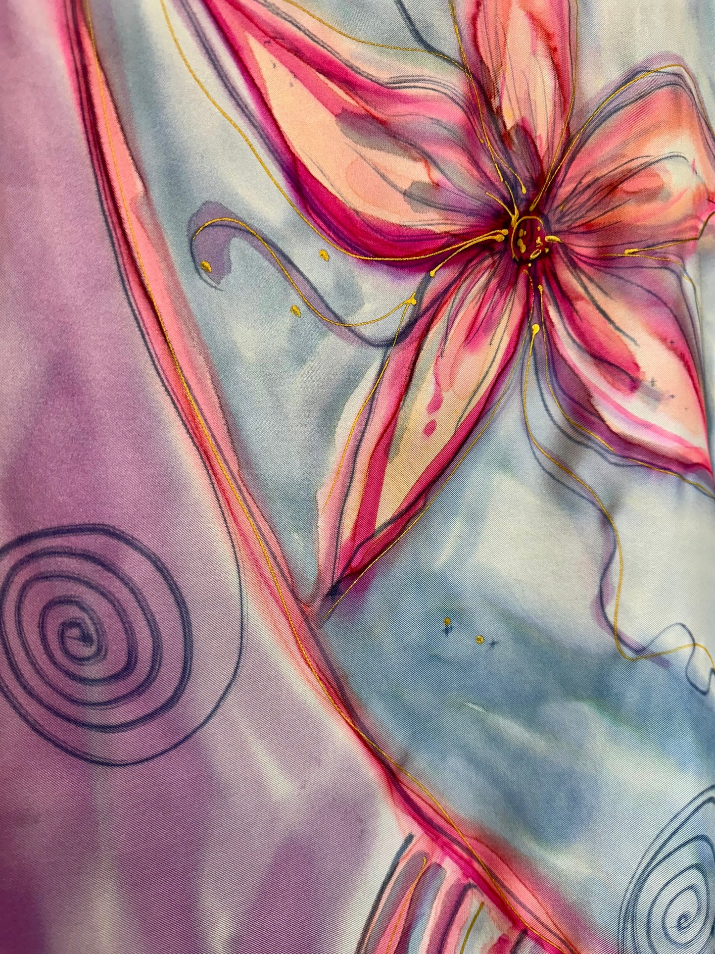 Lorshadesign Handpainted silk scarf collection