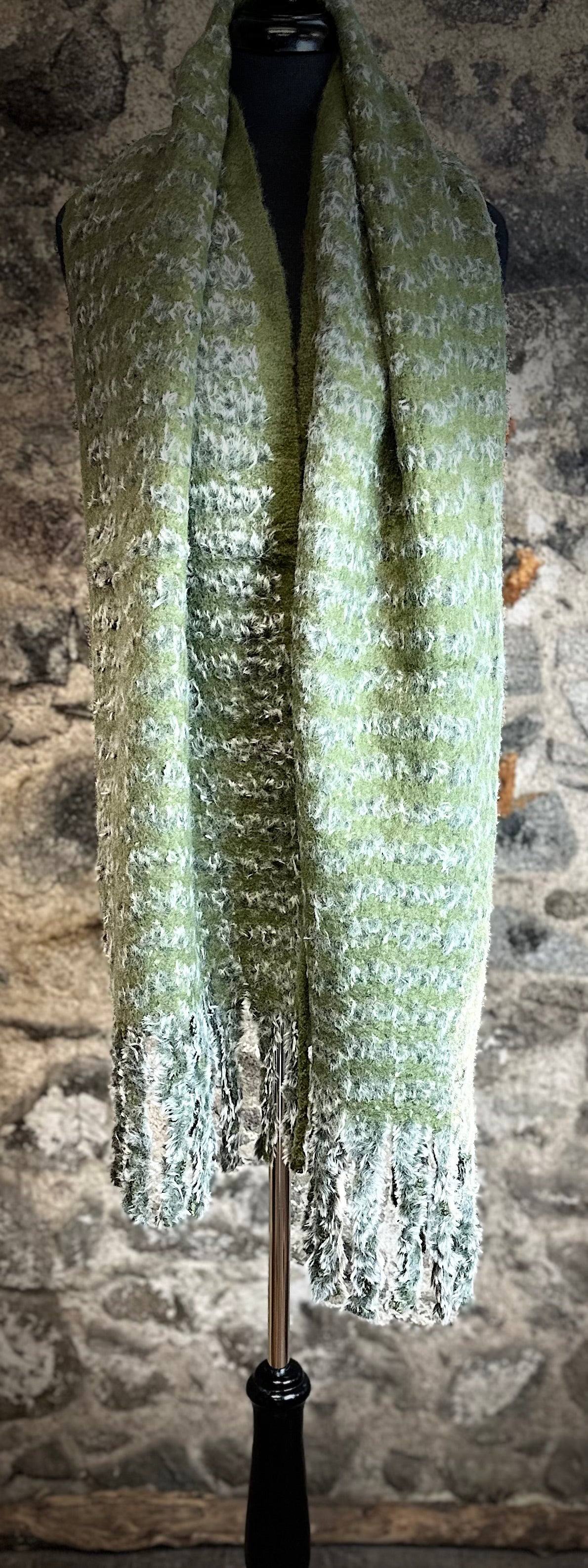 Cosey super soft forest green wrap