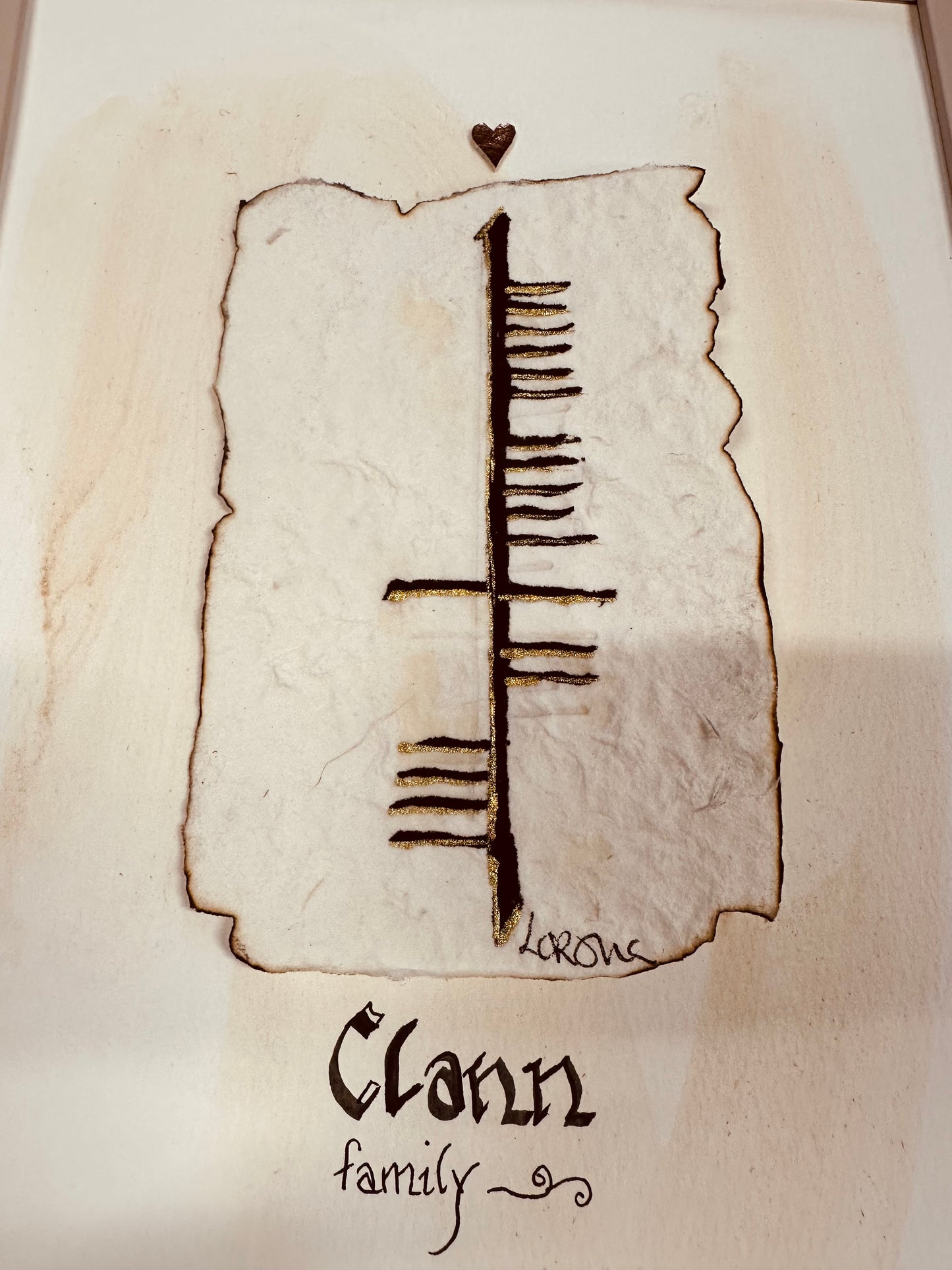 “Clann” family..ogham