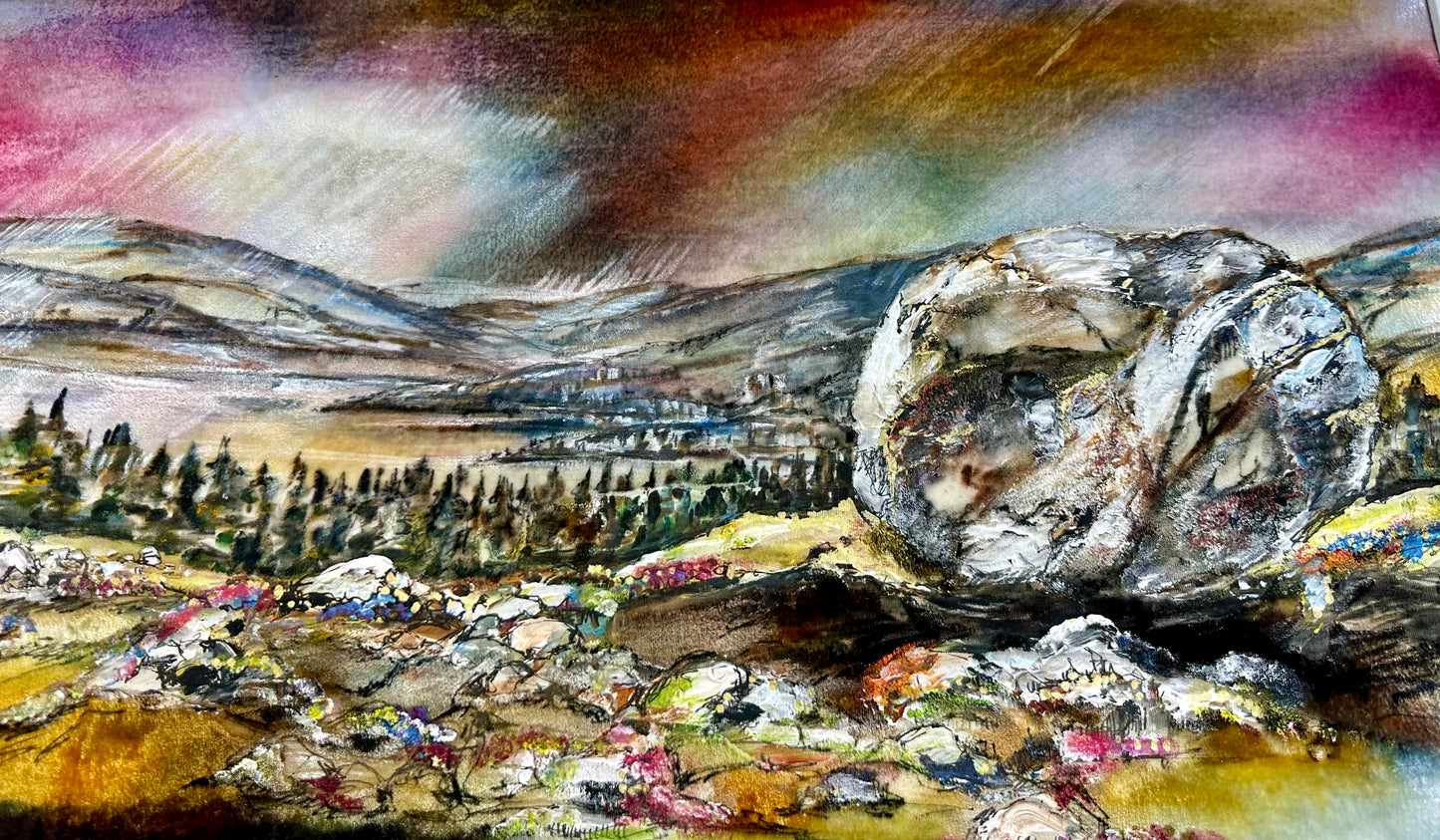 “Where the sky meets silence “ an chloch  Mhór  Rostrevor County Down