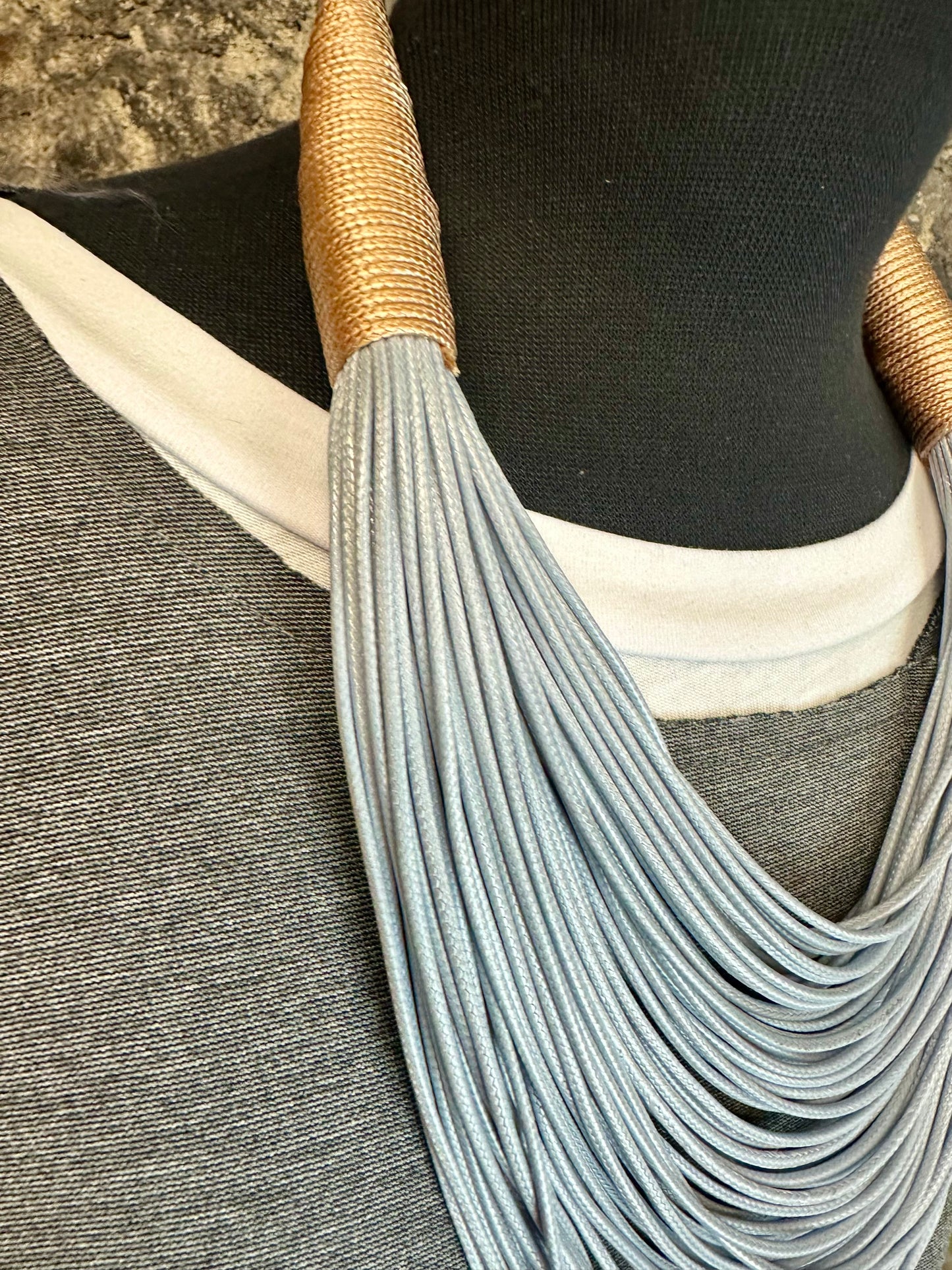 “Mayla  “ charcoal grey beautiful asymmetrical Italian tunic