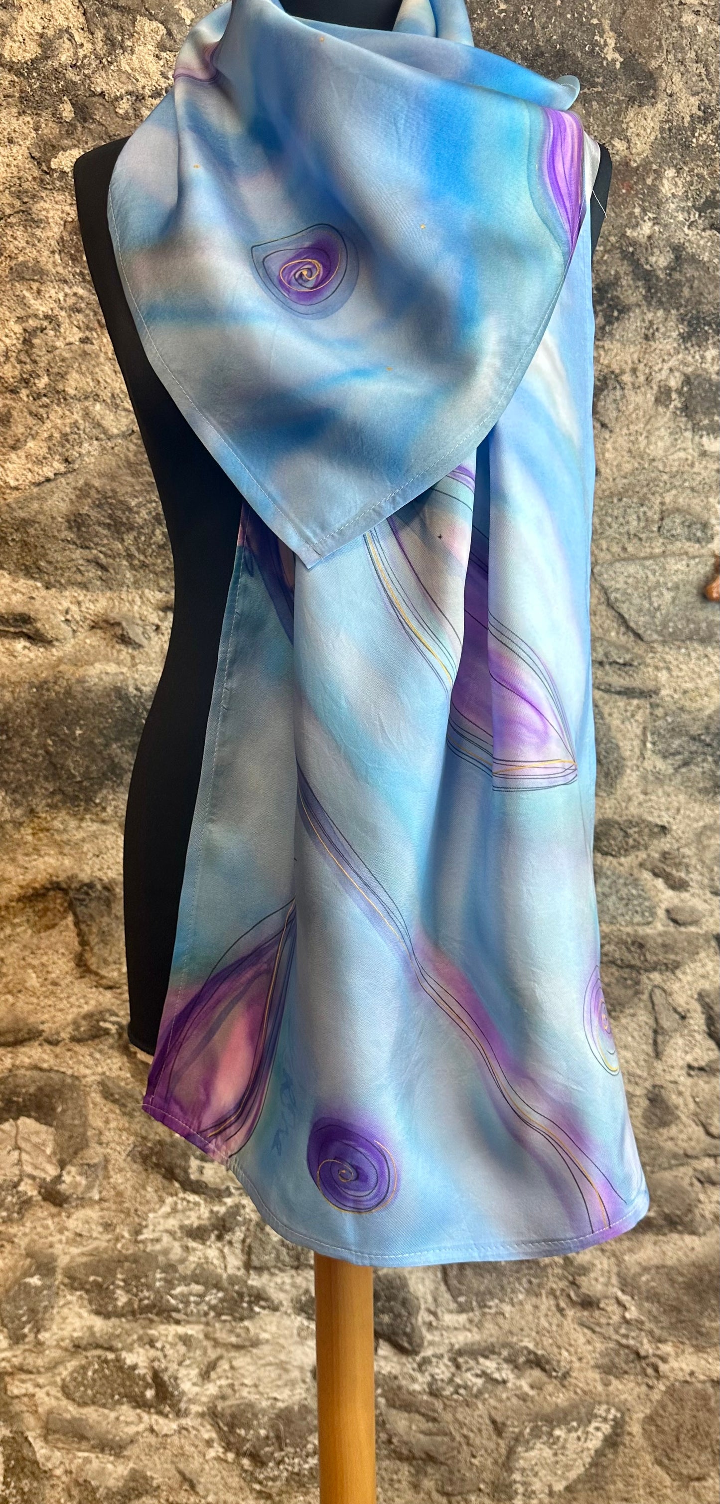 Lorshadesign Handpainted silk scarfs