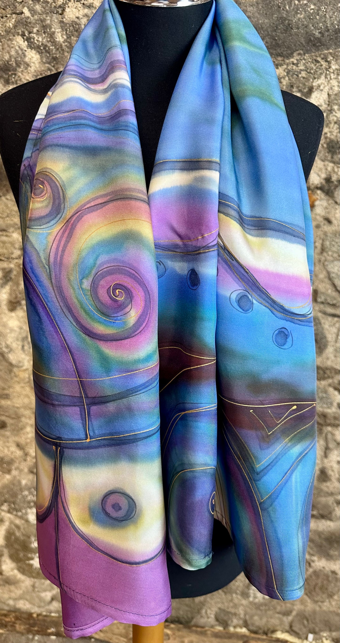 Lorshadesign Handpainted silk scarf collection