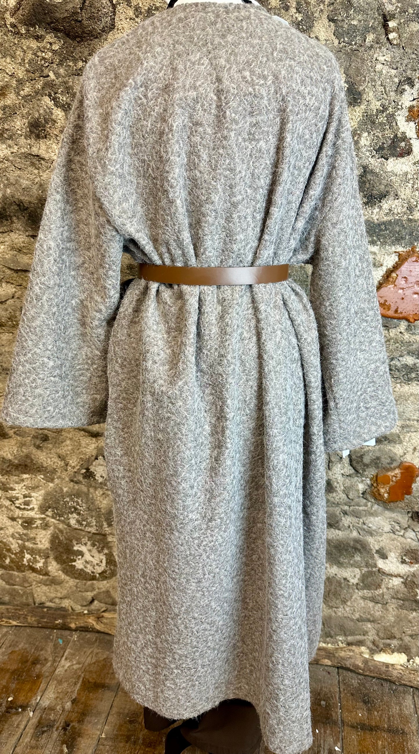 “Kiera “mocha Italian super cosey full length kimono shacket