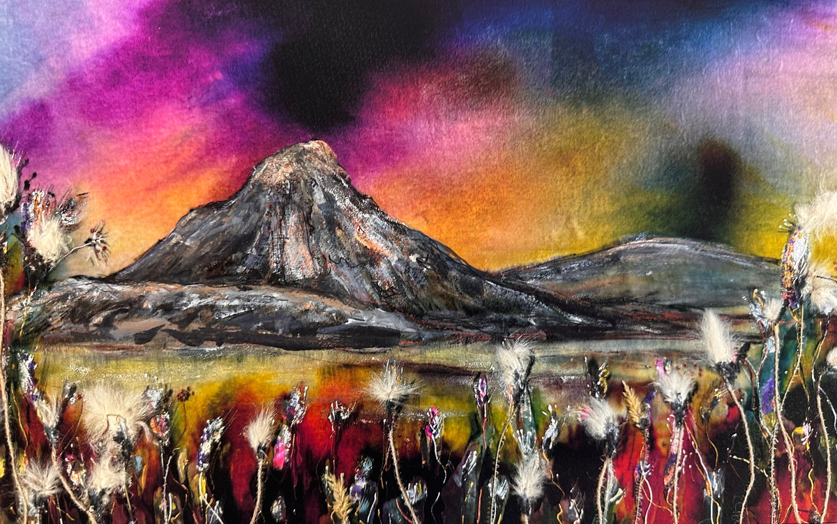 “Last light of summer on Errigal “ Ltd edition print