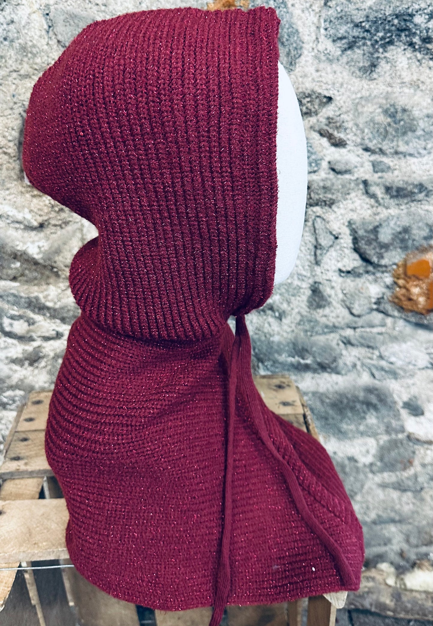 “Claudia “ knit hood snoods