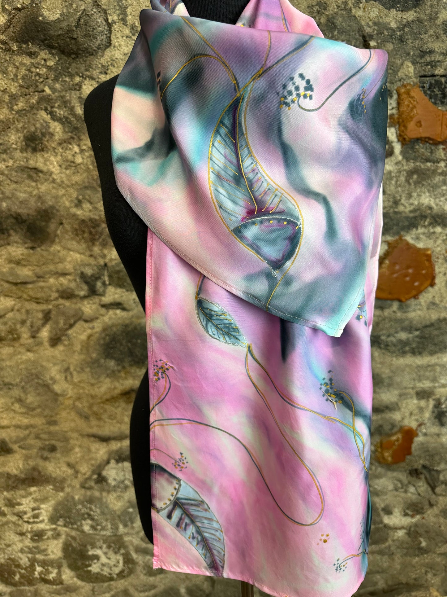 Lorshadesign Handpainted silk scarf collection