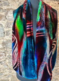 Lorshadesign Handpainted Devore velvet scarf collection