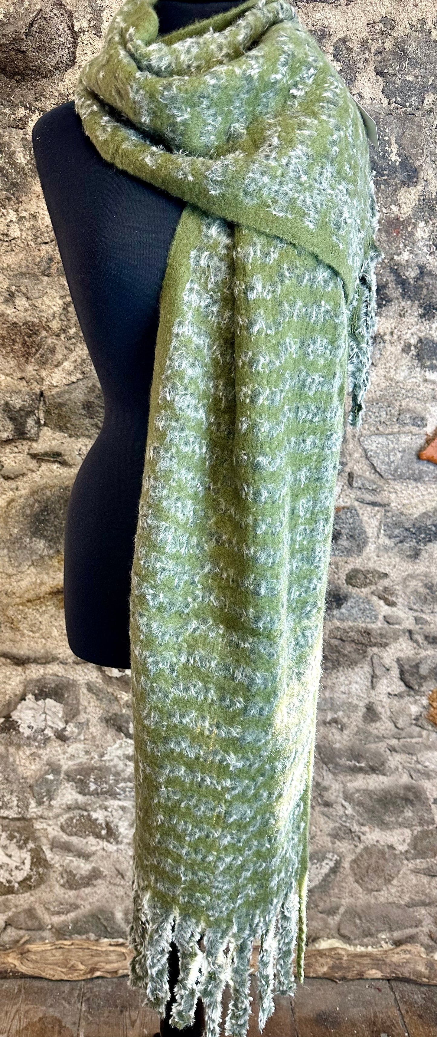 Cosey super soft forest green wrap