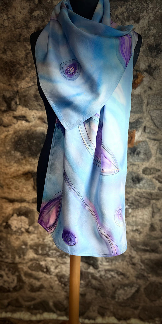 Lorshadesign Handpainted silk scarfs