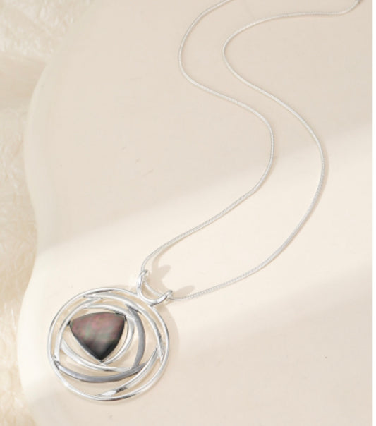 Statement long neckpiece ( gift boxed ) matching earrings available