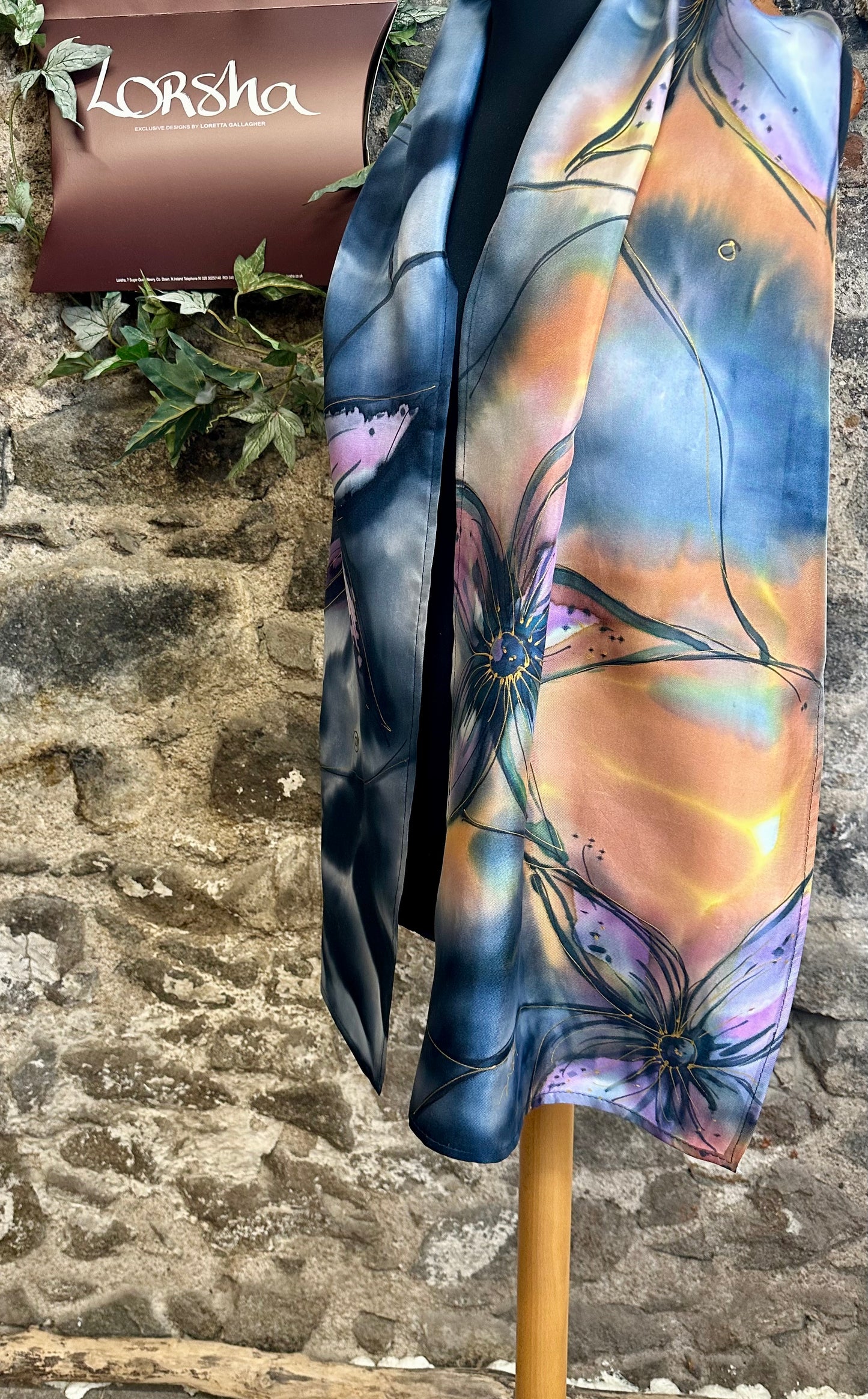 Lorshadesign Handpainted silk scarf collection