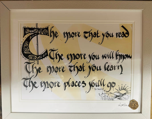 “The more that you read …” dr.Seuss
