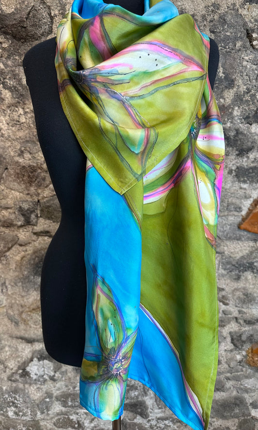 Lorshadesign Handpainted silk scarf collection